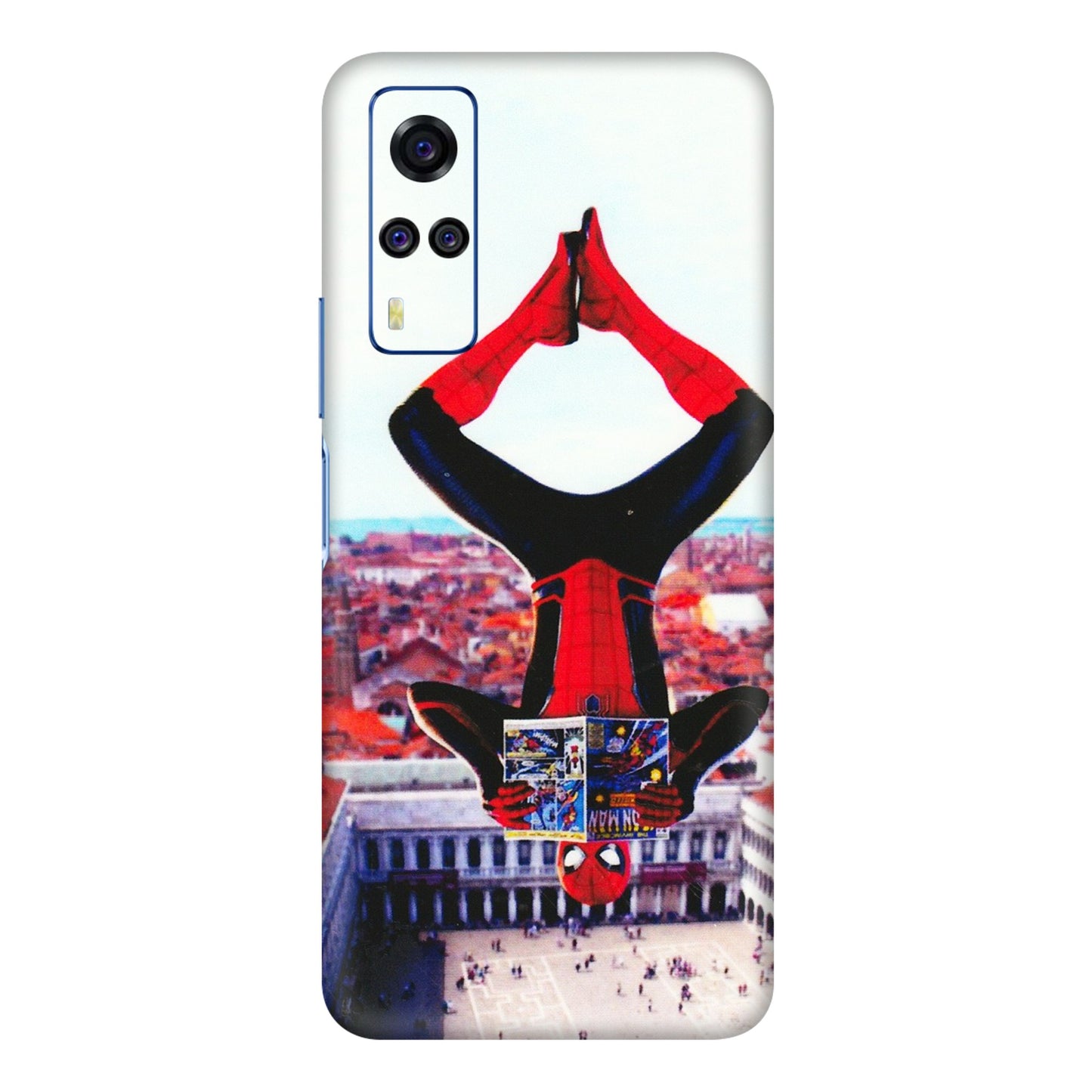 VIVO Y Series Phone Skins (All Models) - Spiderman Hanging - 3D Embossed Finish (L-53) Vivo Y51A