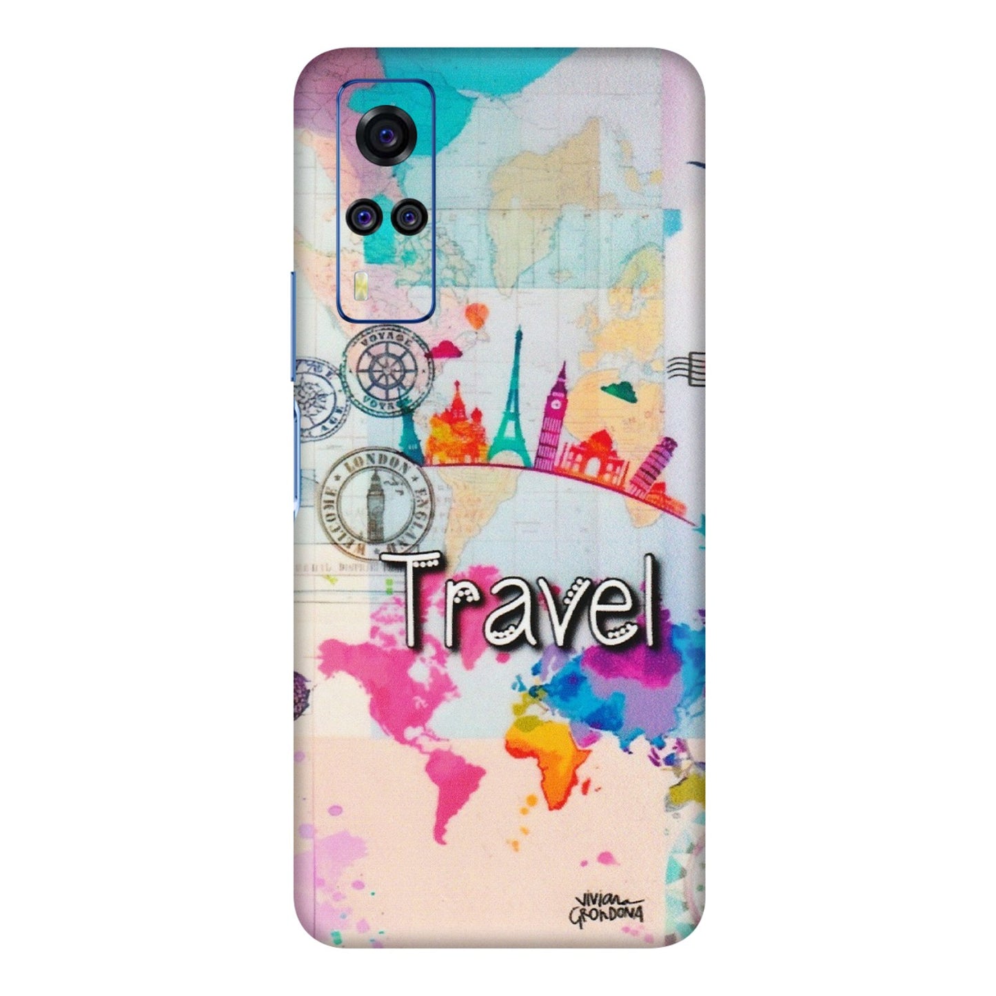 VIVO Y Series Phone Skins (All Models) - Travel The Wonders - Matte Finish (M-108) Vivo Y51A