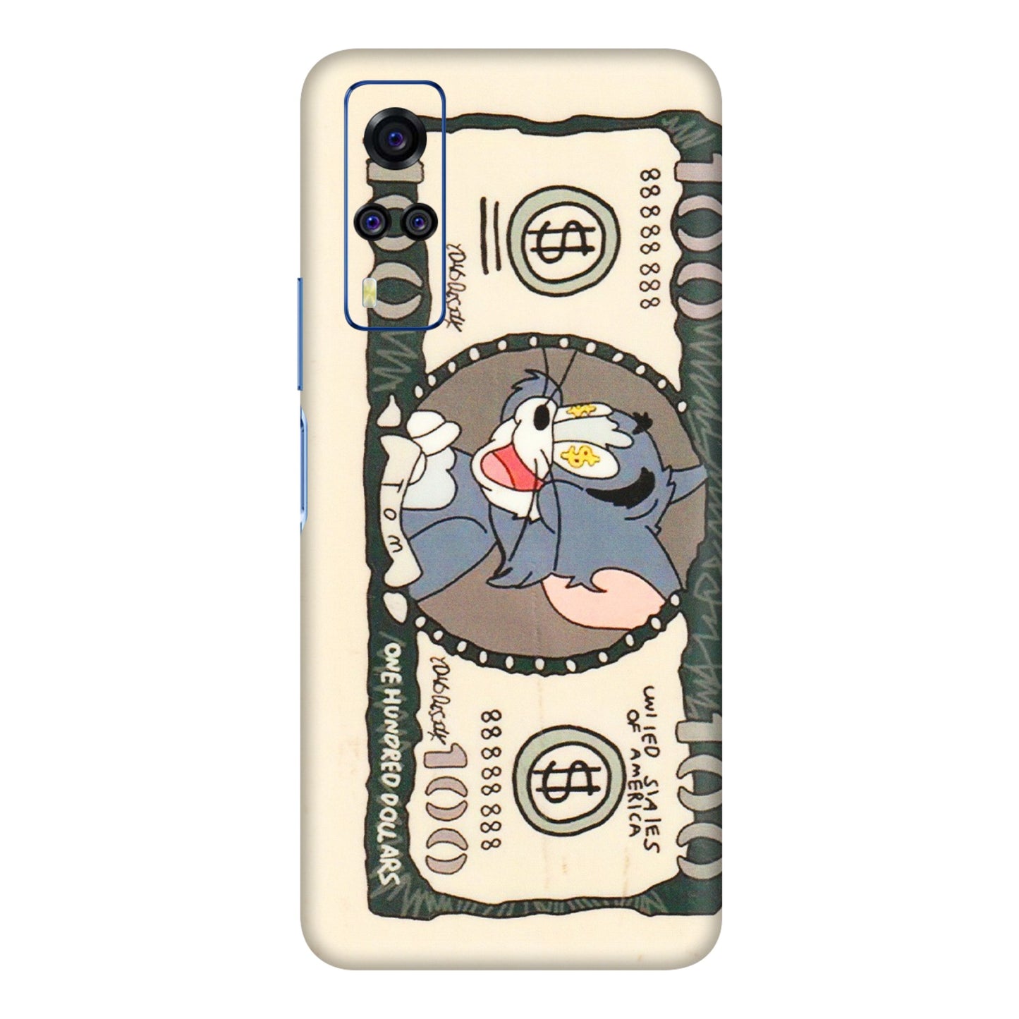 VIVO Y Series Phone Skins (All Models) - One Hundred Dollar Tom - Transparent Finish (T-16) Vivo Y51A