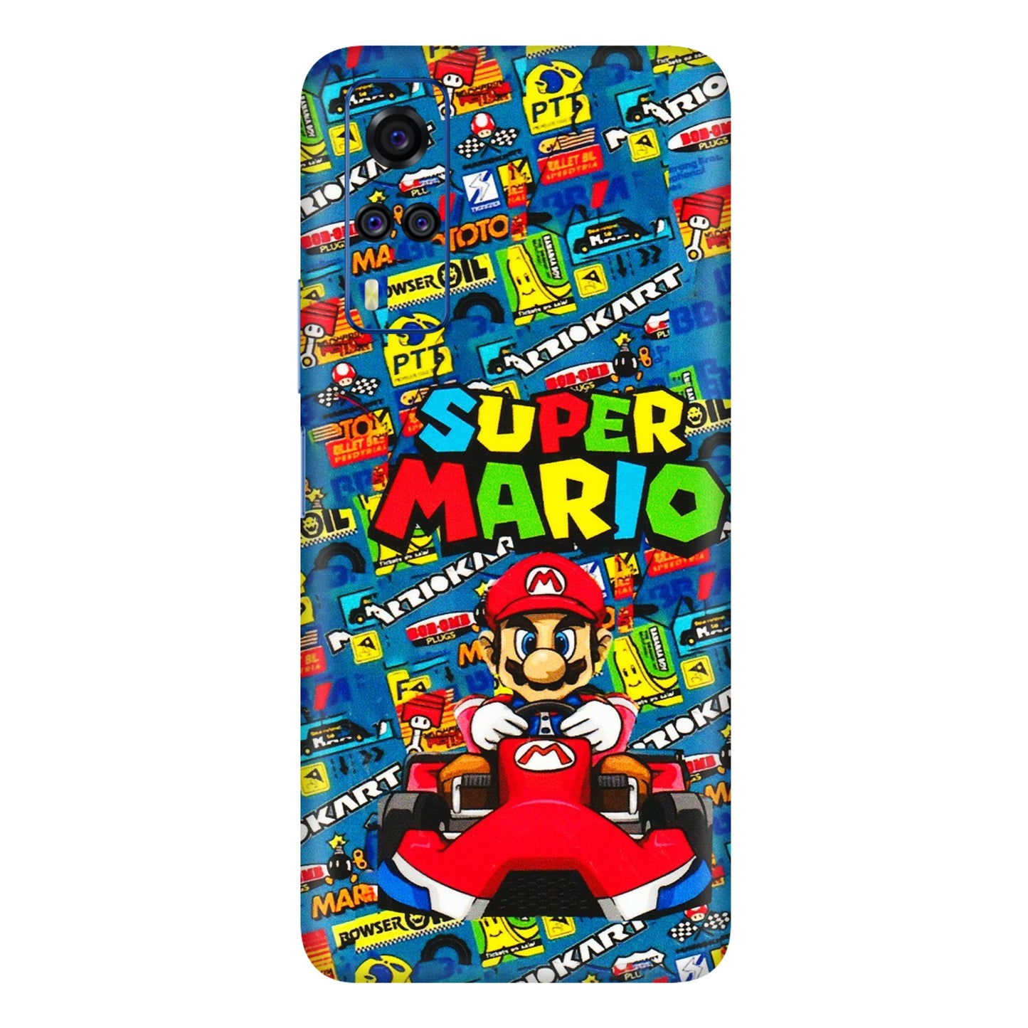 VIVO Y Series Phone Skins (All Models) - Super Mario Kart - 3D Embossed Finish (L-140) Vivo Y51