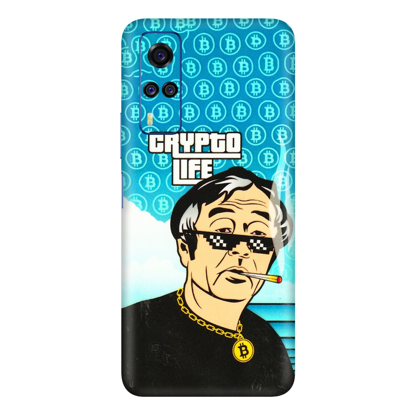 VIVO Y Series Phone Skins (All Models) - Crypto Thug Life - 3D Embossed Finish (L-179) Vivo Y51