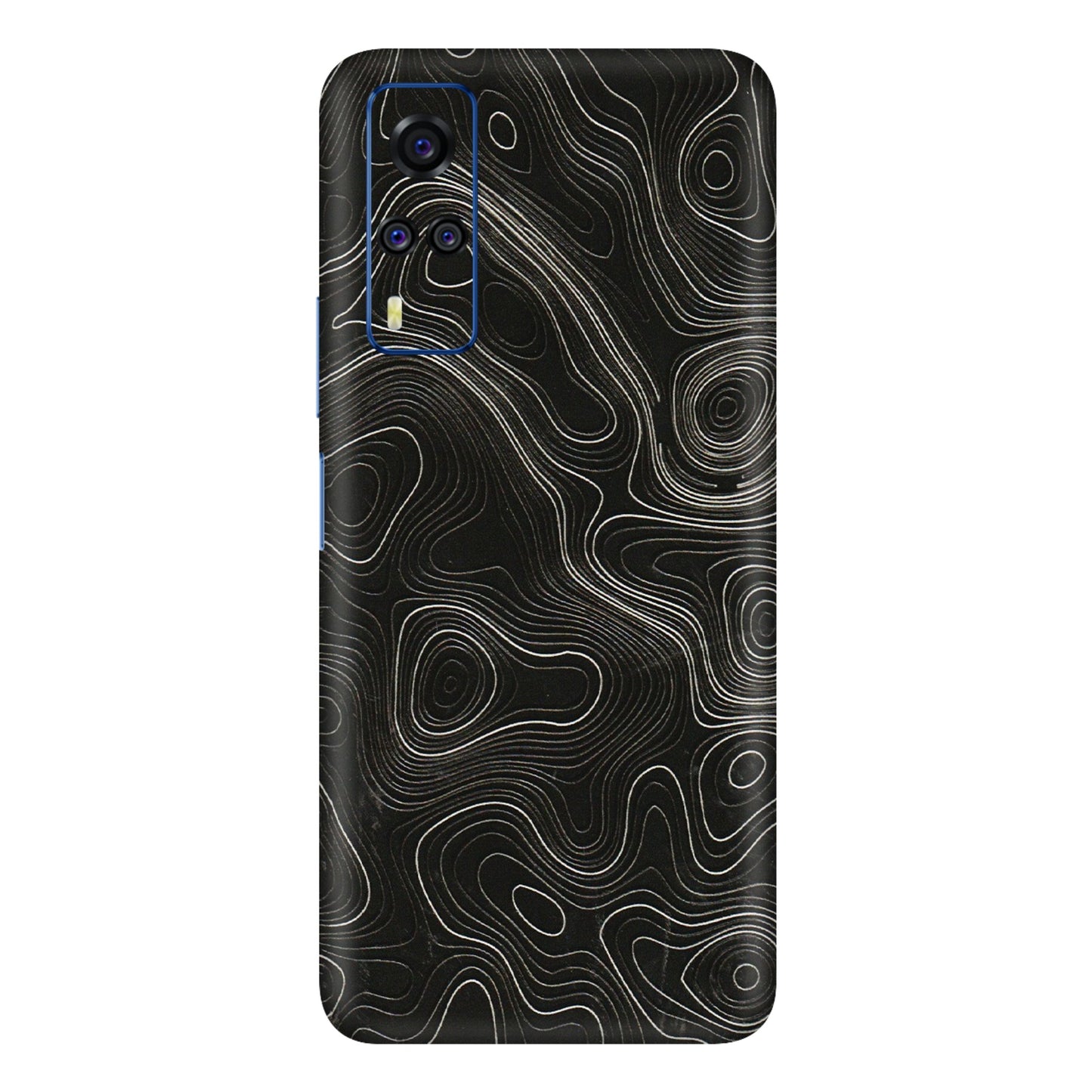 VIVO Y Series Phone Skins (All Models) - Black Swirl - 3D Embossed Finish (L-196) Vivo Y51