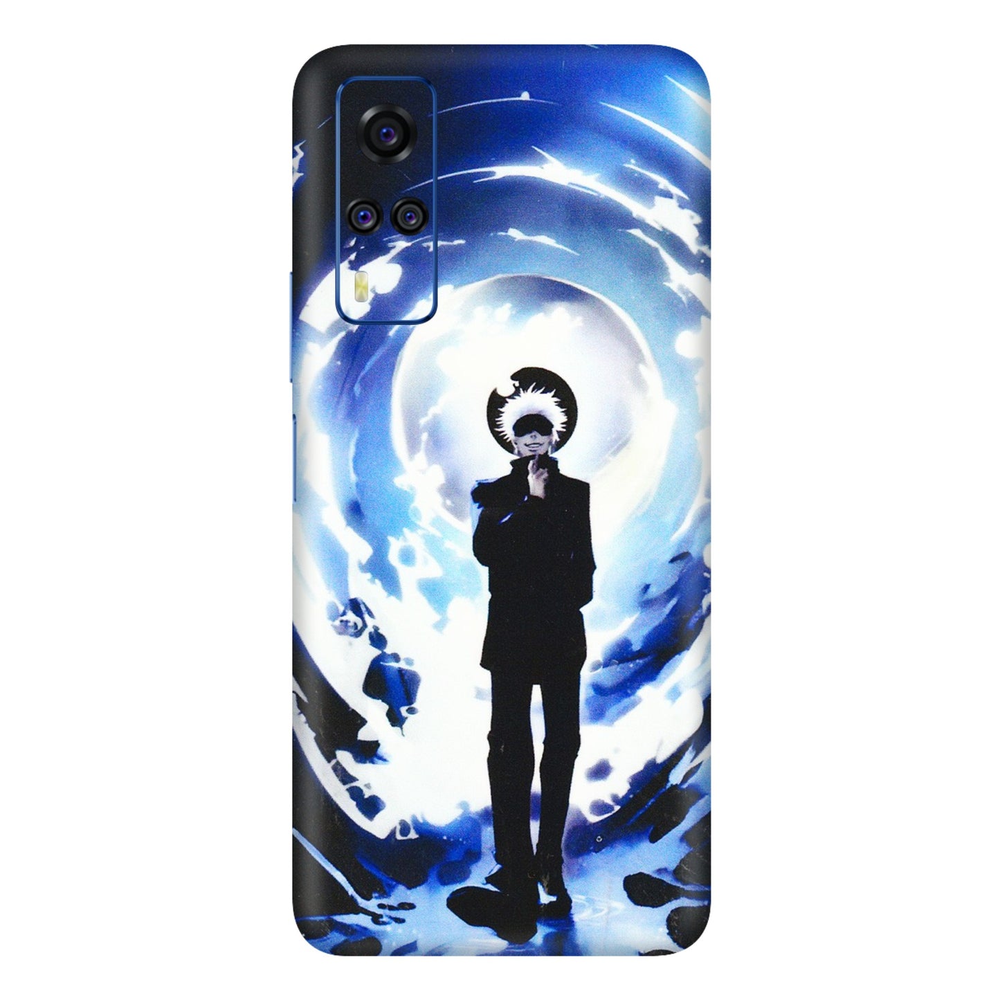 VIVO Y Series Phone Skins (All Models) - Satoru Gojo Dark Blue - 3D Embossed Finish (L-235) Vivo Y51