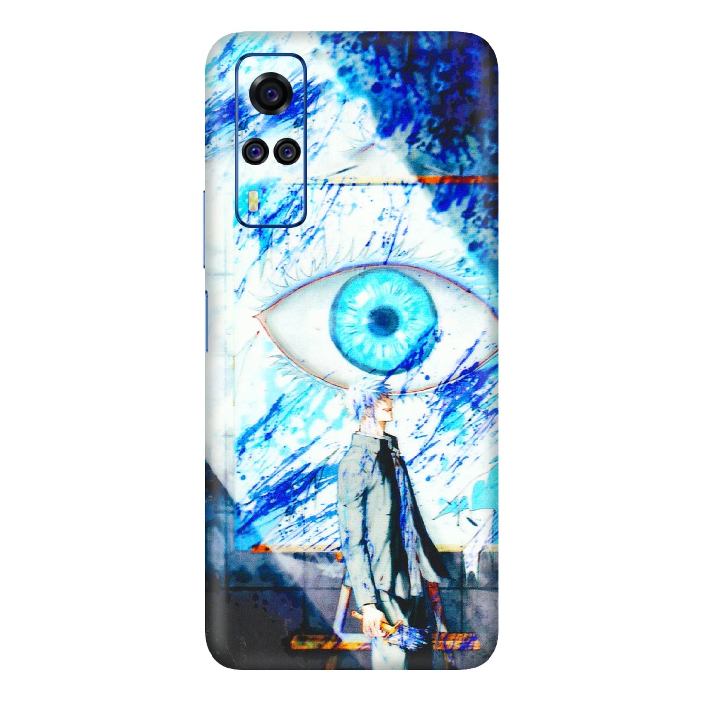 VIVO Y Series Phone Skins (All Models) - Anime Sea Blue Eye - 3D Embossed Finish (L-318) Vivo Y51