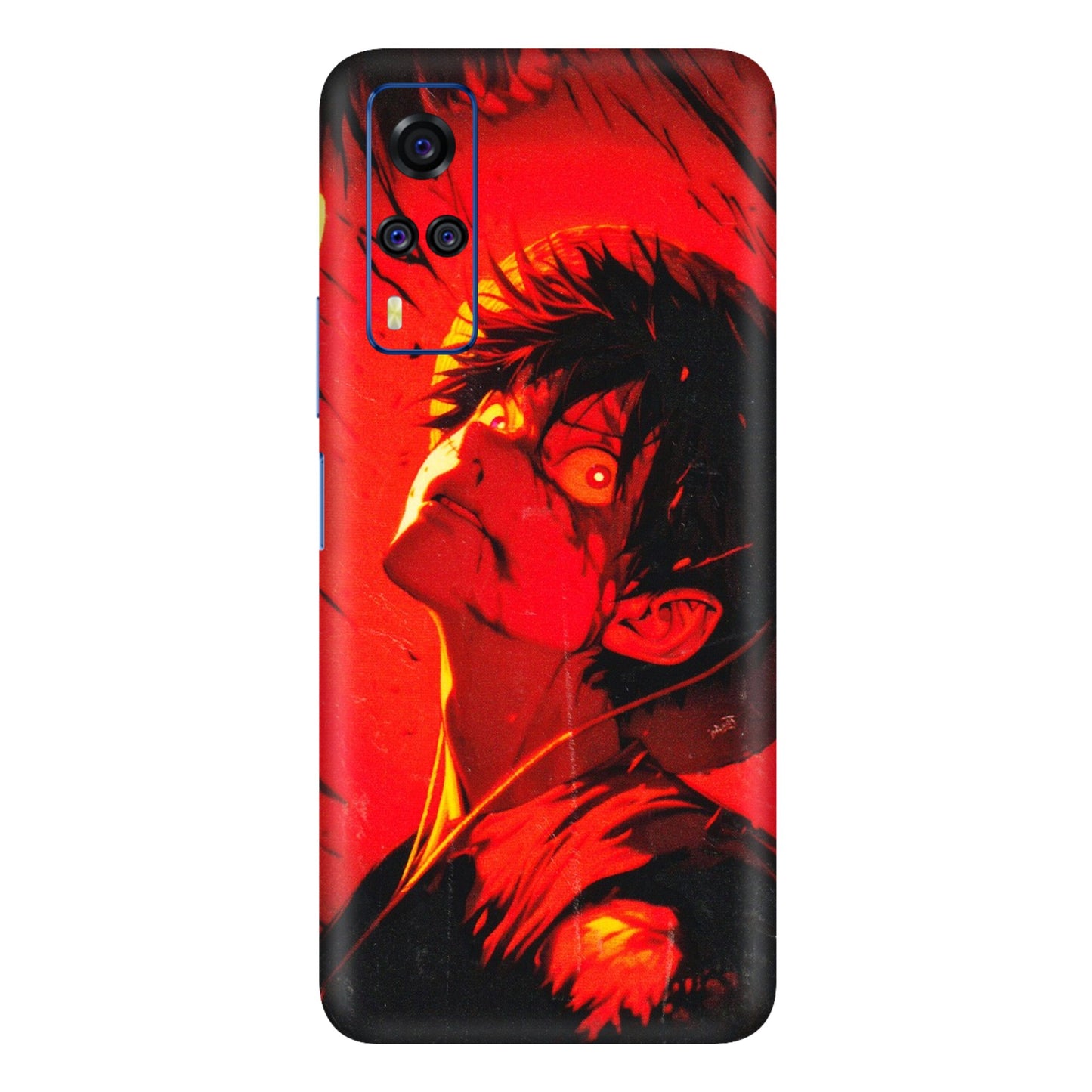 VIVO Y Series Phone Skins (All Models) - D.Luffy Power Up One Piece Anime - 3D Embossed Finish (L-326) Vivo Y51