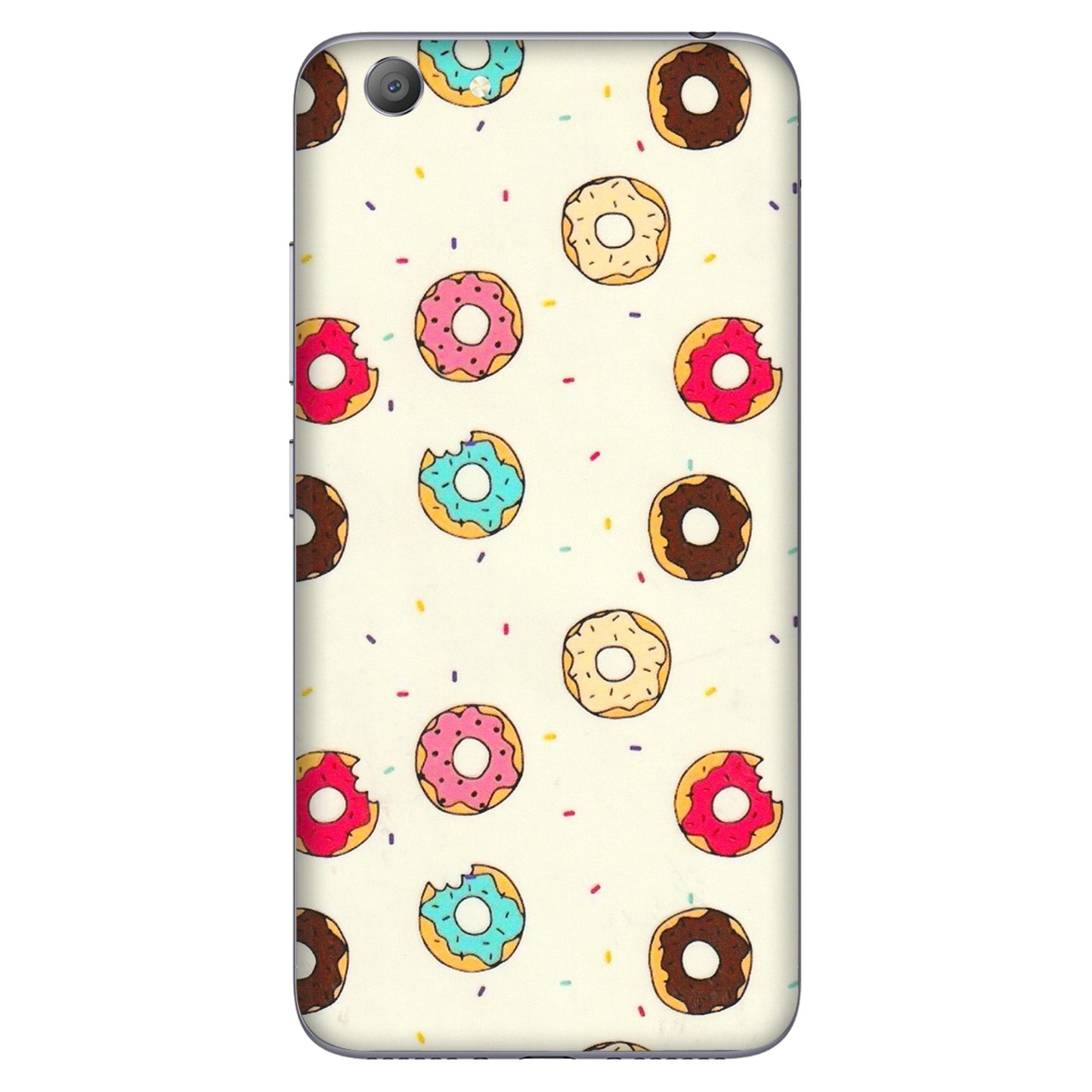 VIVO Y Series Phone Skins (All Models) - Mini Donuts Doodle Art - 3D Embossed Finish (L-122) Vivo Y53