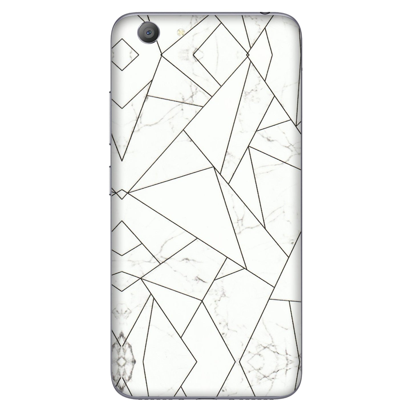 VIVO Y Series Phone Skins (All Models) - Luxury White Marble Effect - 3D Embossed Finish (L-168) Vivo Y53