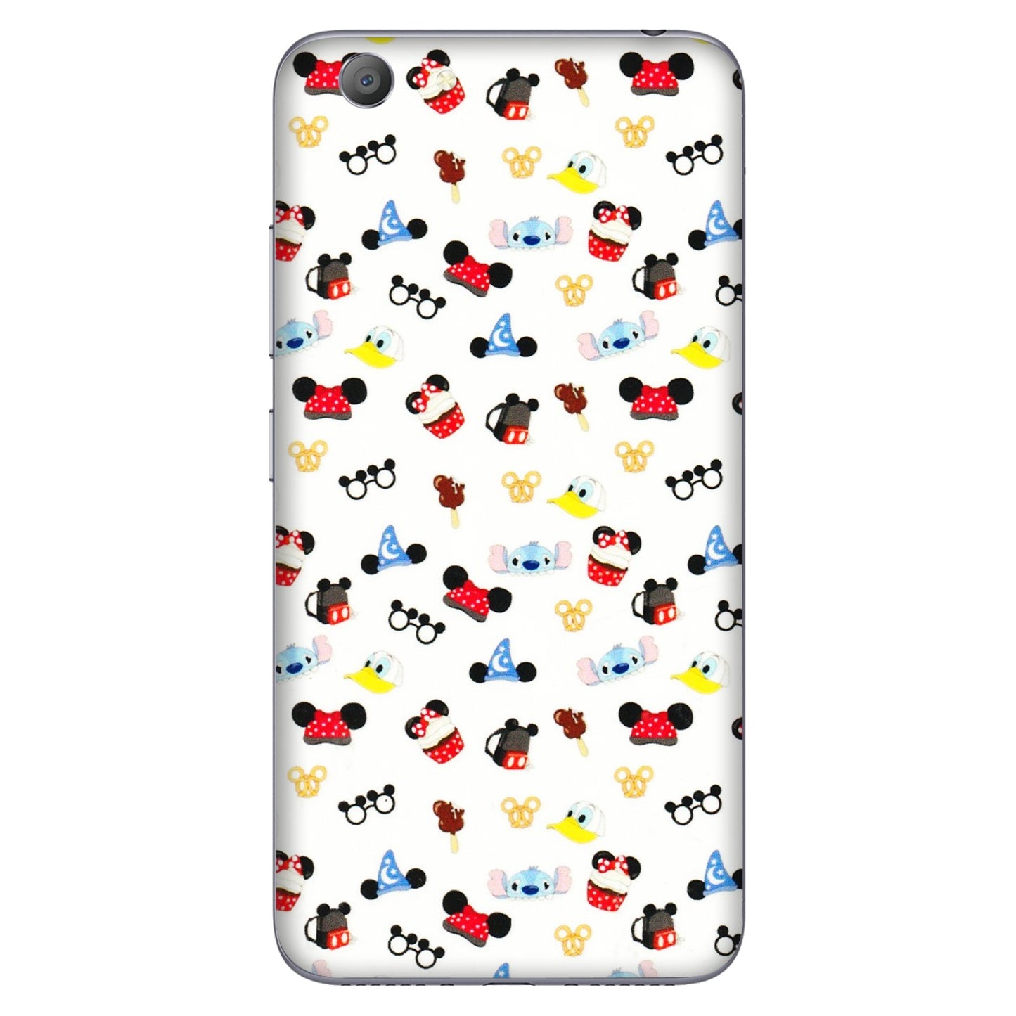 VIVO Y Series Phone Skins (All Models) - Minnie Mouse & Donald Doodles s - 3D Embossed Finish (L-194) Vivo Y53