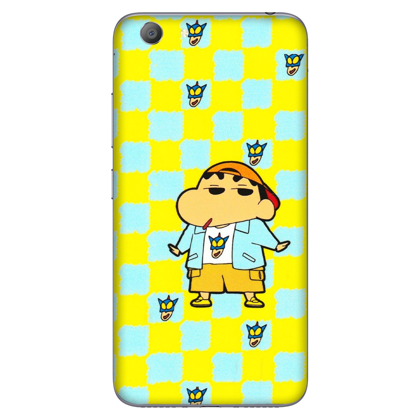 VIVO Y Series Phone Skins (All Models) - Yellow Blue Shinchan Cute - 3D Embossed Finish (L-221) Vivo Y53
