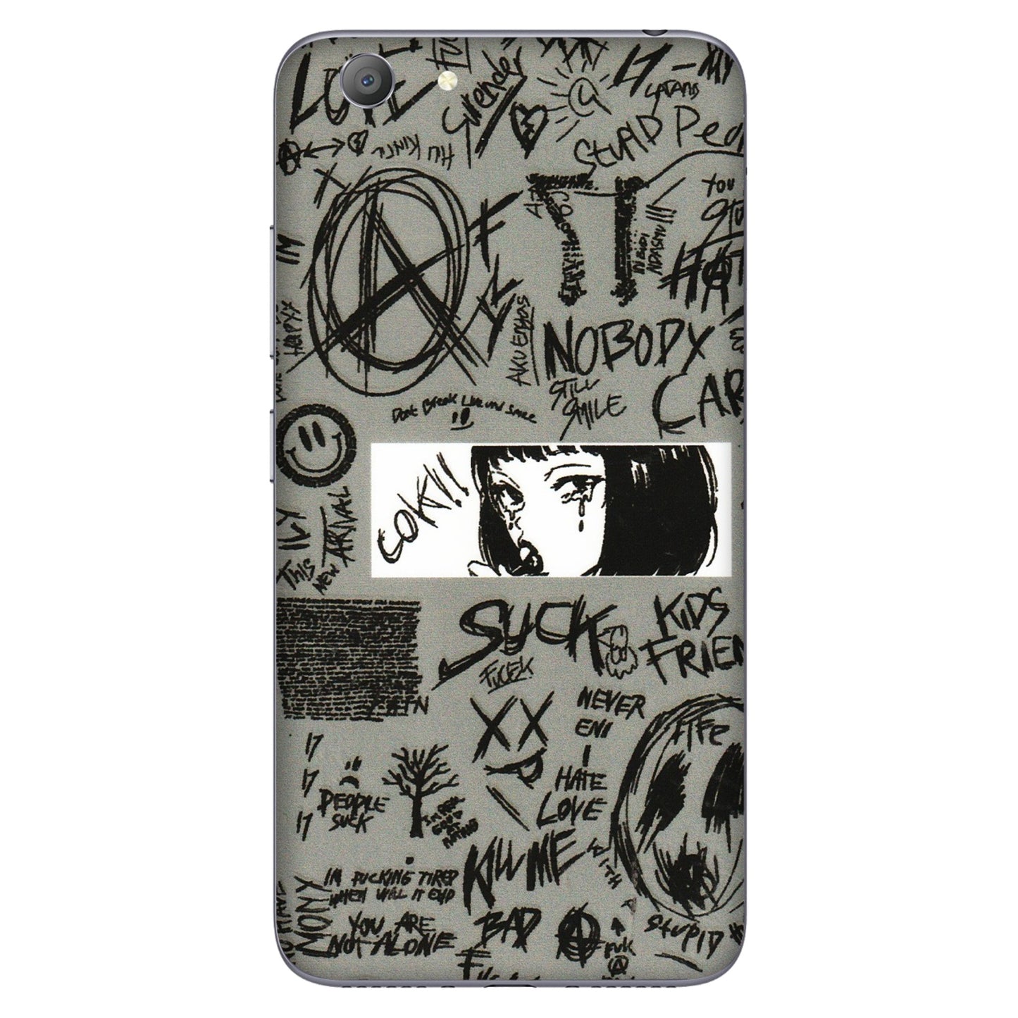 VIVO Y Series Phone Skins (All Models) - Never Have Love Anime - 3D Embossed Finish (L-260) Vivo Y53