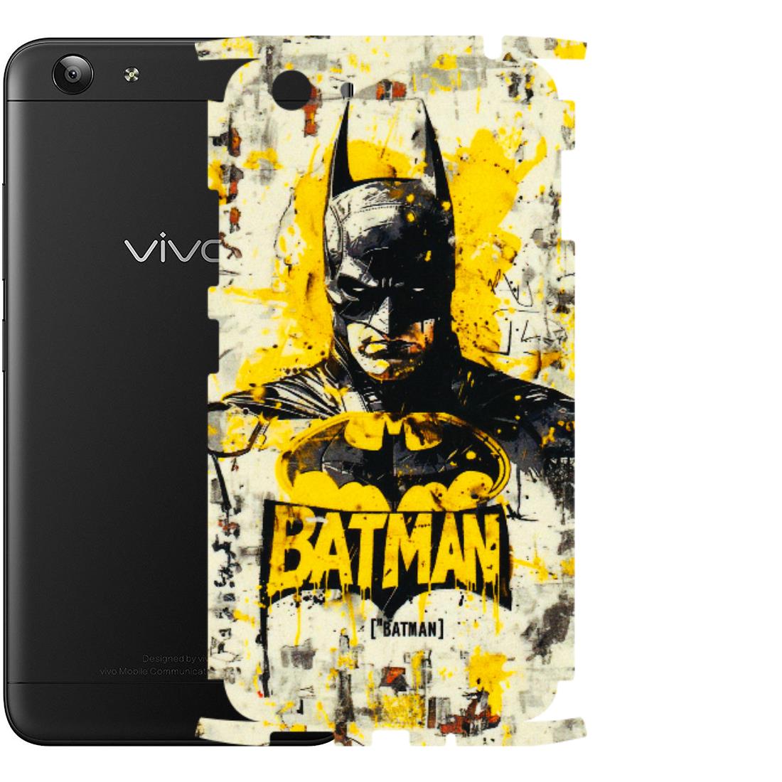 VIVO Y Series Phone Skins (All Models) - Batman Yellow BT - 3D Embossed Finish (L-304) Vivo Y53