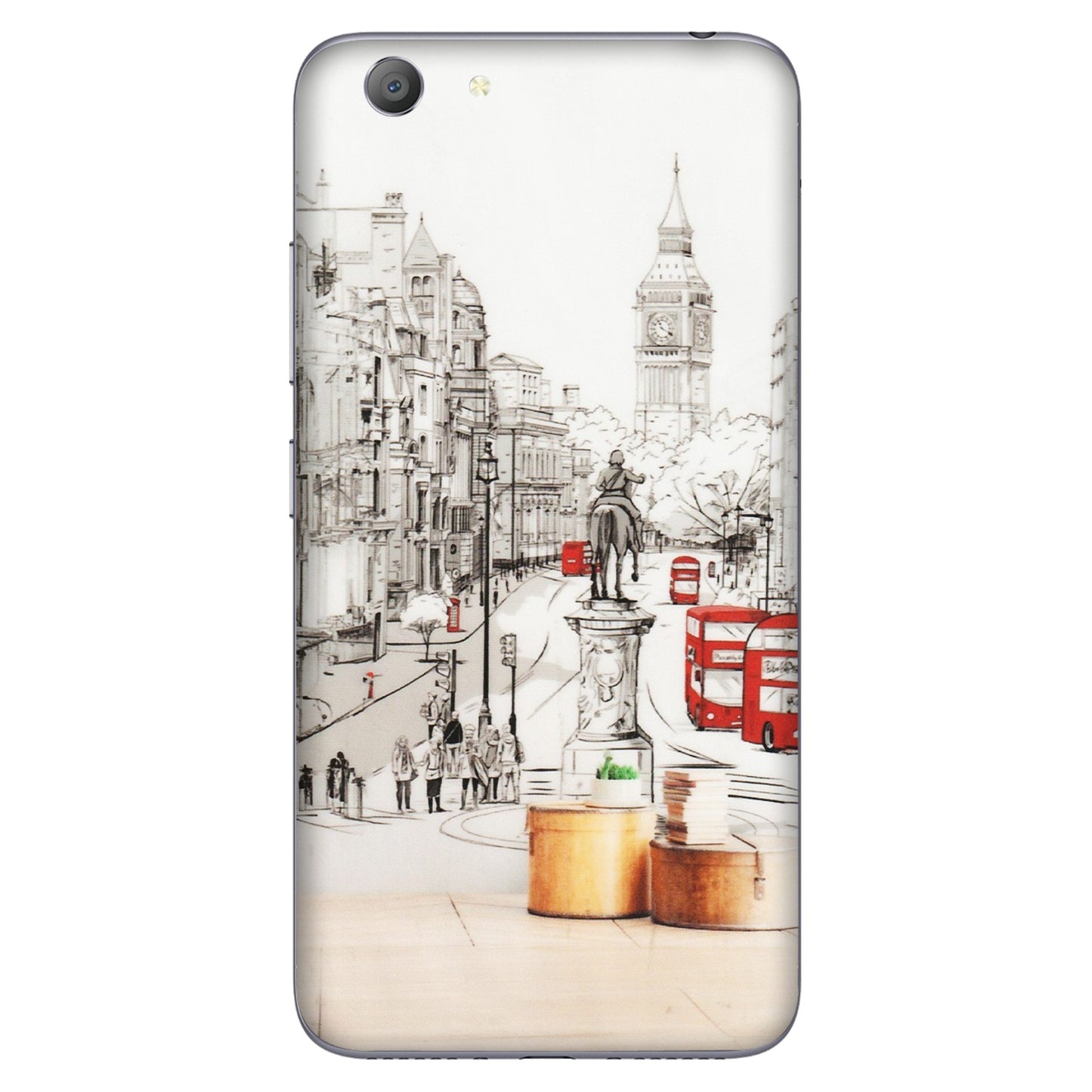 VIVO Y Series Phone Skins (All Models) - London Street - Transparent Finish (T-02) Vivo Y53