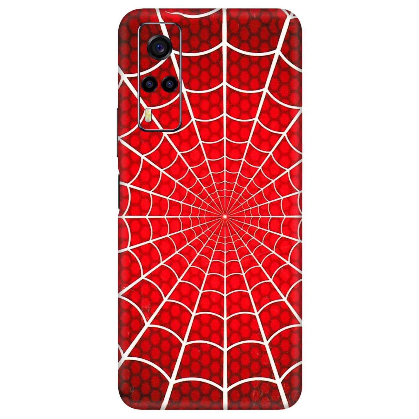 VIVO Y Series Phone Skins (All Models) - Classic Spidey Web - 3D Embossed Finish (L-115) Vivo Y53S