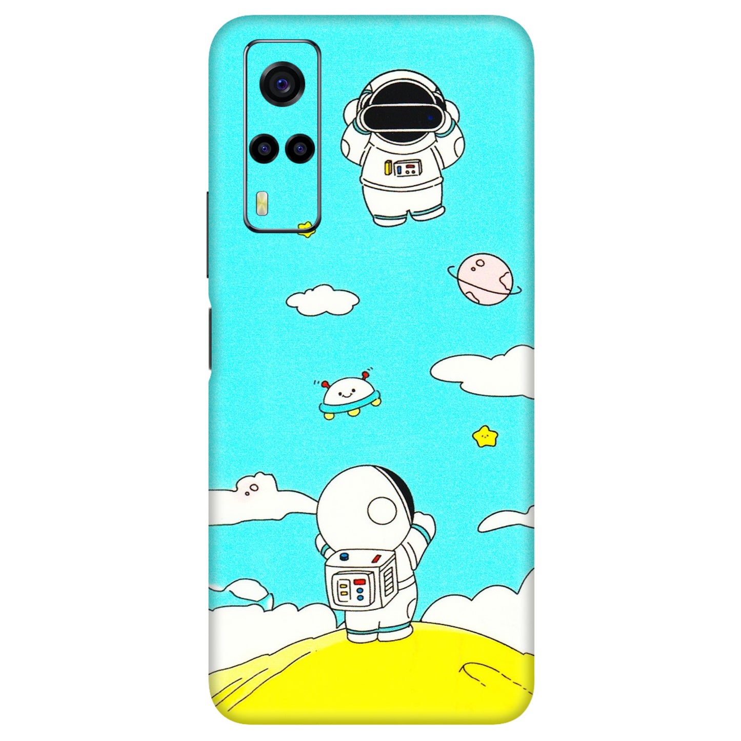 VIVO Y Series Phone Skins (All Models) - Blue Skies Astro Float - 3D Embossed Finish (L-230) Vivo Y53S