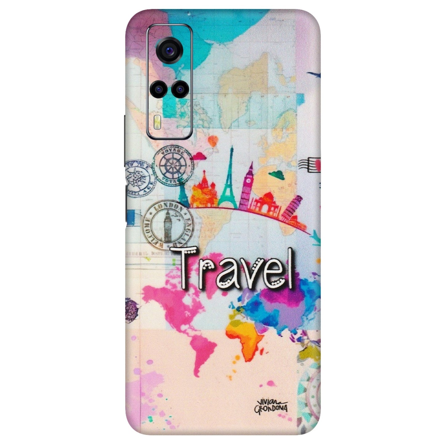 VIVO Y Series Phone Skins (All Models) - Travel The Wonders - Matte Finish (M-108) Vivo Y53S