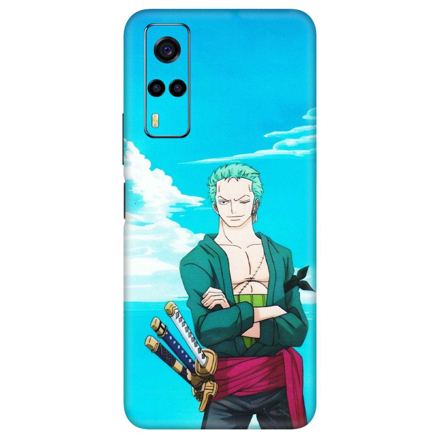VIVO Y Series Phone Skins (All Models) - Cool Swordman Zoro Anime - Matte Finish (M-143) Vivo Y53S