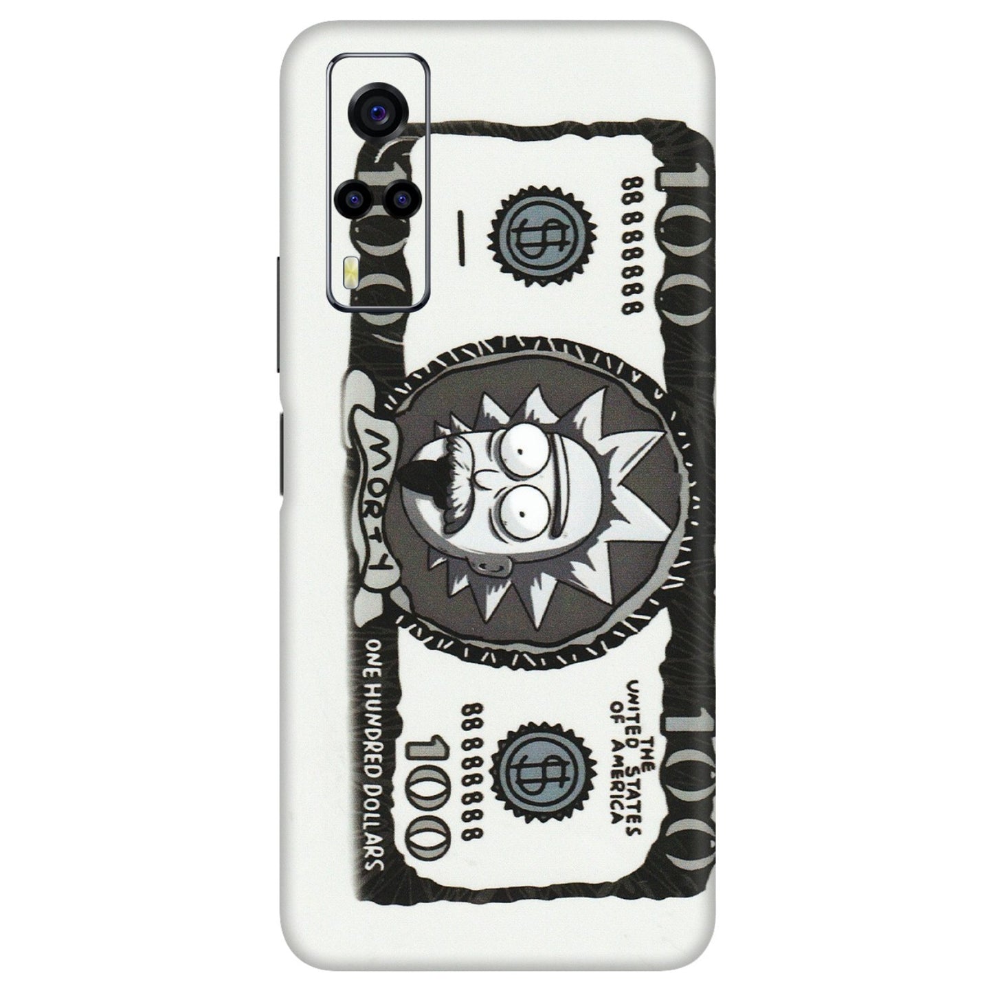 VIVO Y Series Phone Skins (All Models) - Rick And Morty Hundred Dollar Anime - Matte Finish (M-161) Vivo Y53S