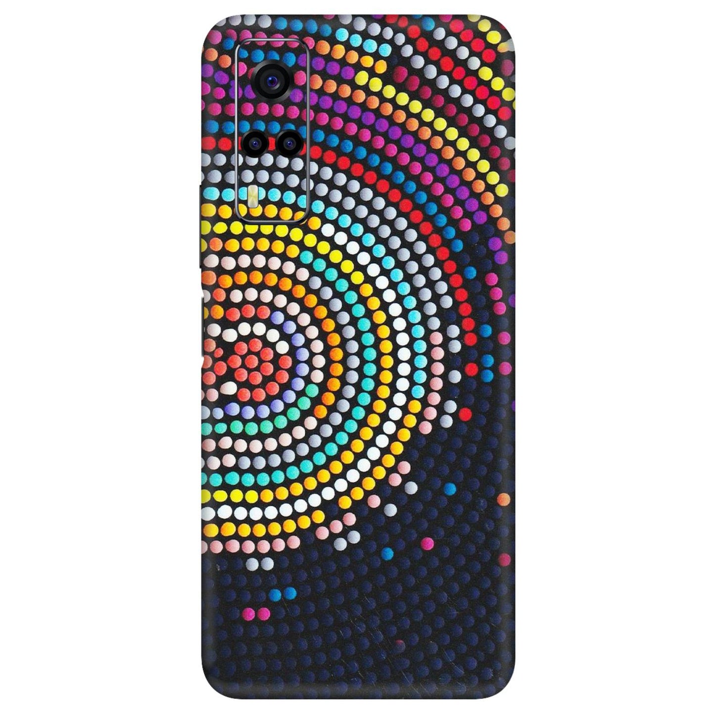 VIVO Y Series Phone Skins (All Models) - Rainbow Dot Mandala - Matte Finish (M-97) Vivo Y53S