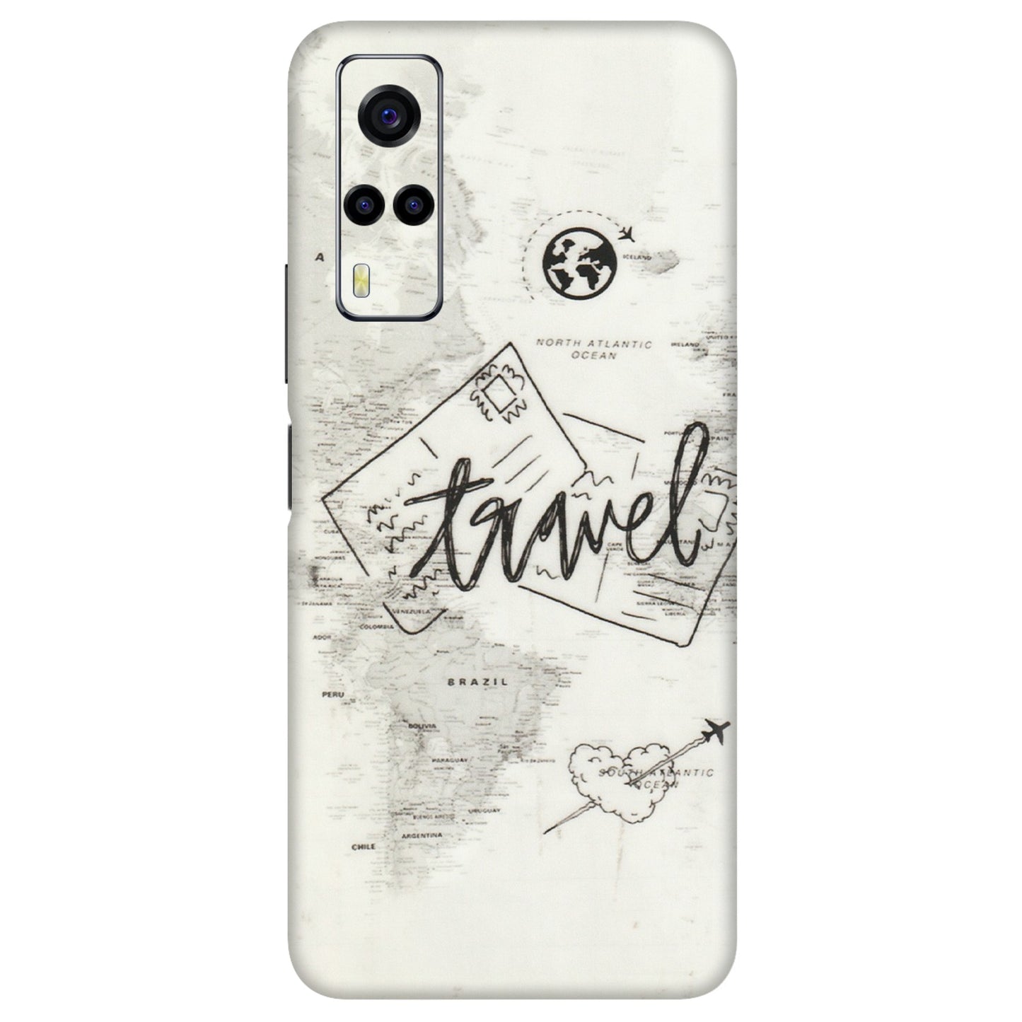 VIVO Y Series Phone Skins (All Models) - Travel Ticket - Transparent Finish (T-06) Vivo Y53S