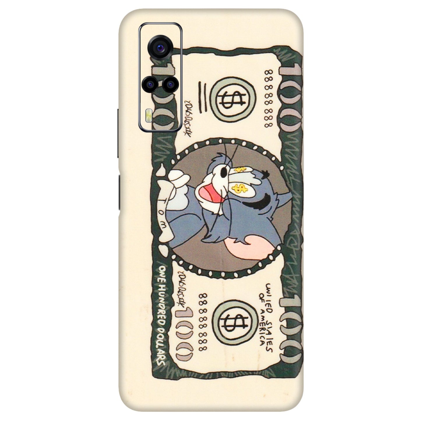VIVO Y Series Phone Skins (All Models) - One Hundred Dollar Tom - Transparent Finish (T-16) Vivo Y53S