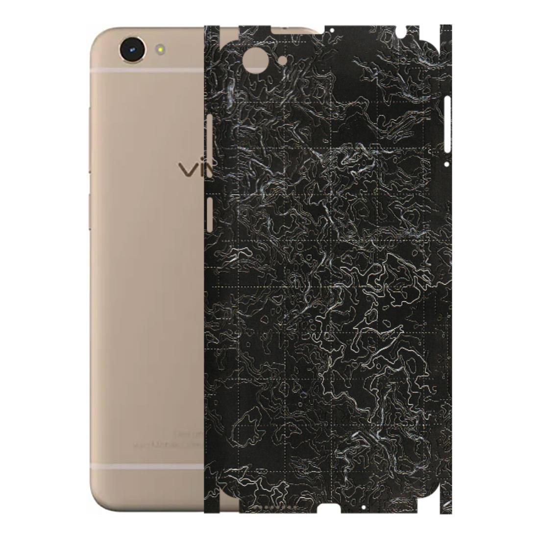 VIVO Y Series Phone Skins (All Models) - Black map Texture - 3D Embossed Finish (L-201) Vivo Y55L