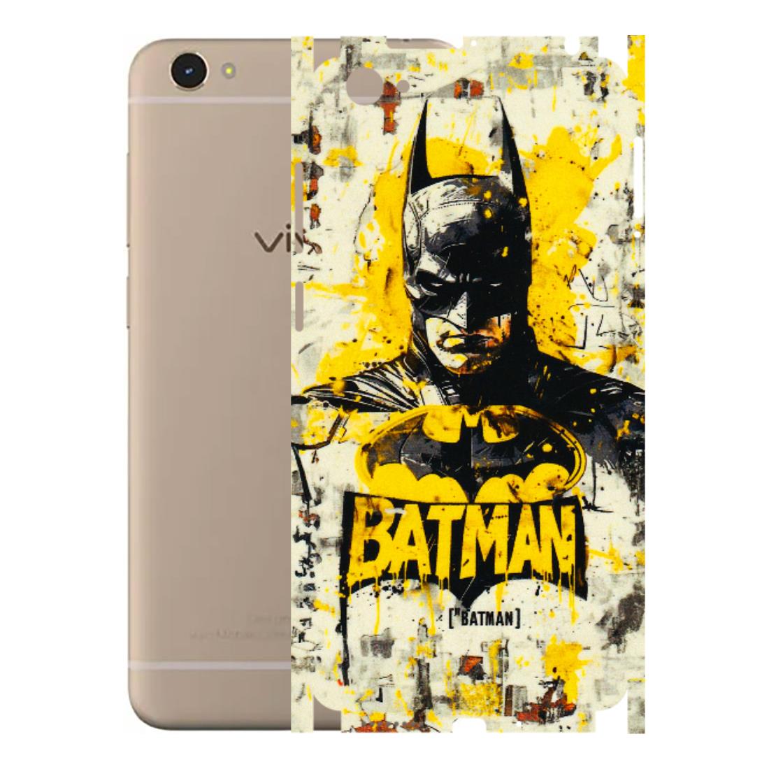 VIVO Y Series Phone Skins (All Models) - Batman Yellow BT - 3D Embossed Finish (L-304) Vivo Y55L