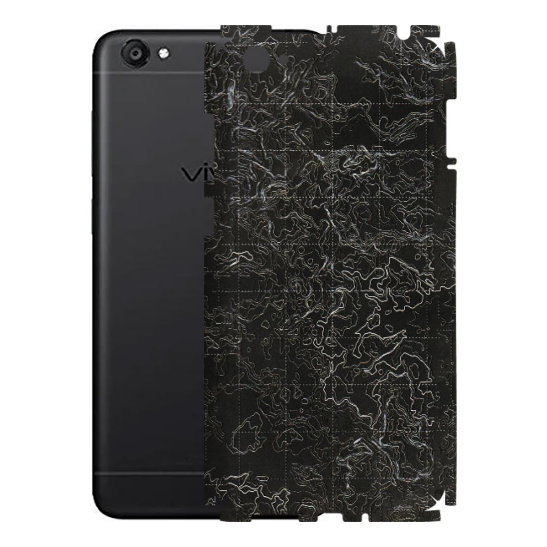 VIVO Y Series Phone Skins (All Models) - Black map Texture - 3D Embossed Finish (L-201) Vivo Y55S