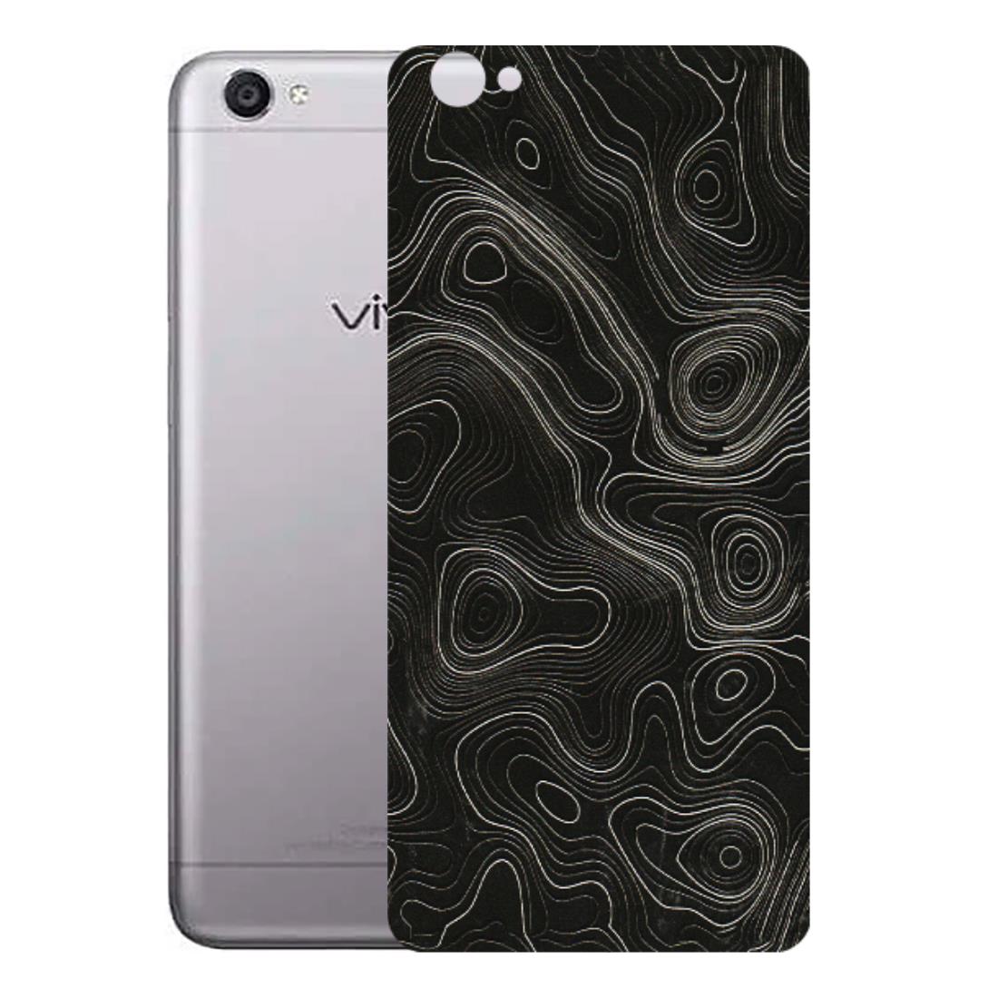 VIVO Y Series Phone Skins (All Models) - Black Swirl - 3D Embossed Finish (L-196) Vivo Y55