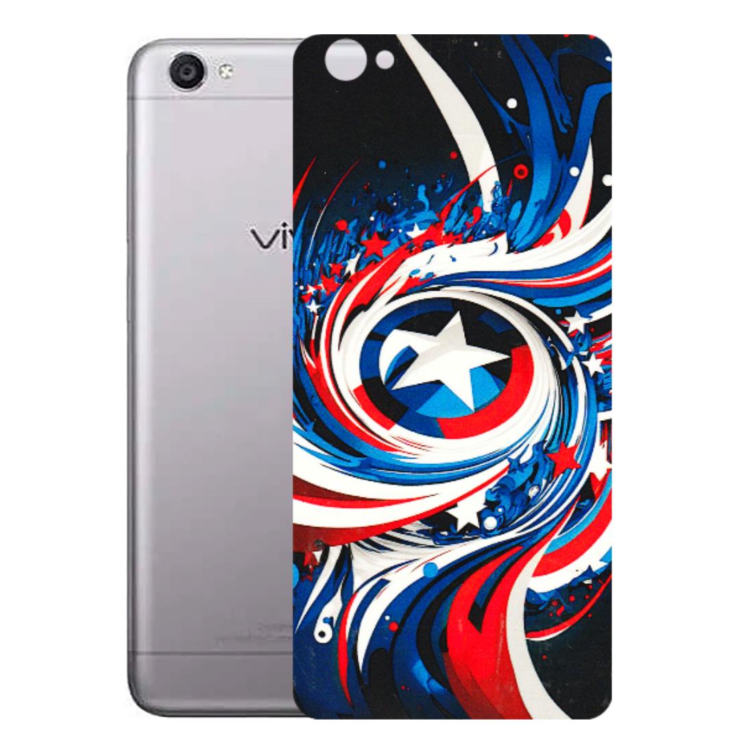 VIVO Y Series Phone Skins (All Models) - Captain America Logo - 3D Embossed Finish (L-307) Vivo Y55