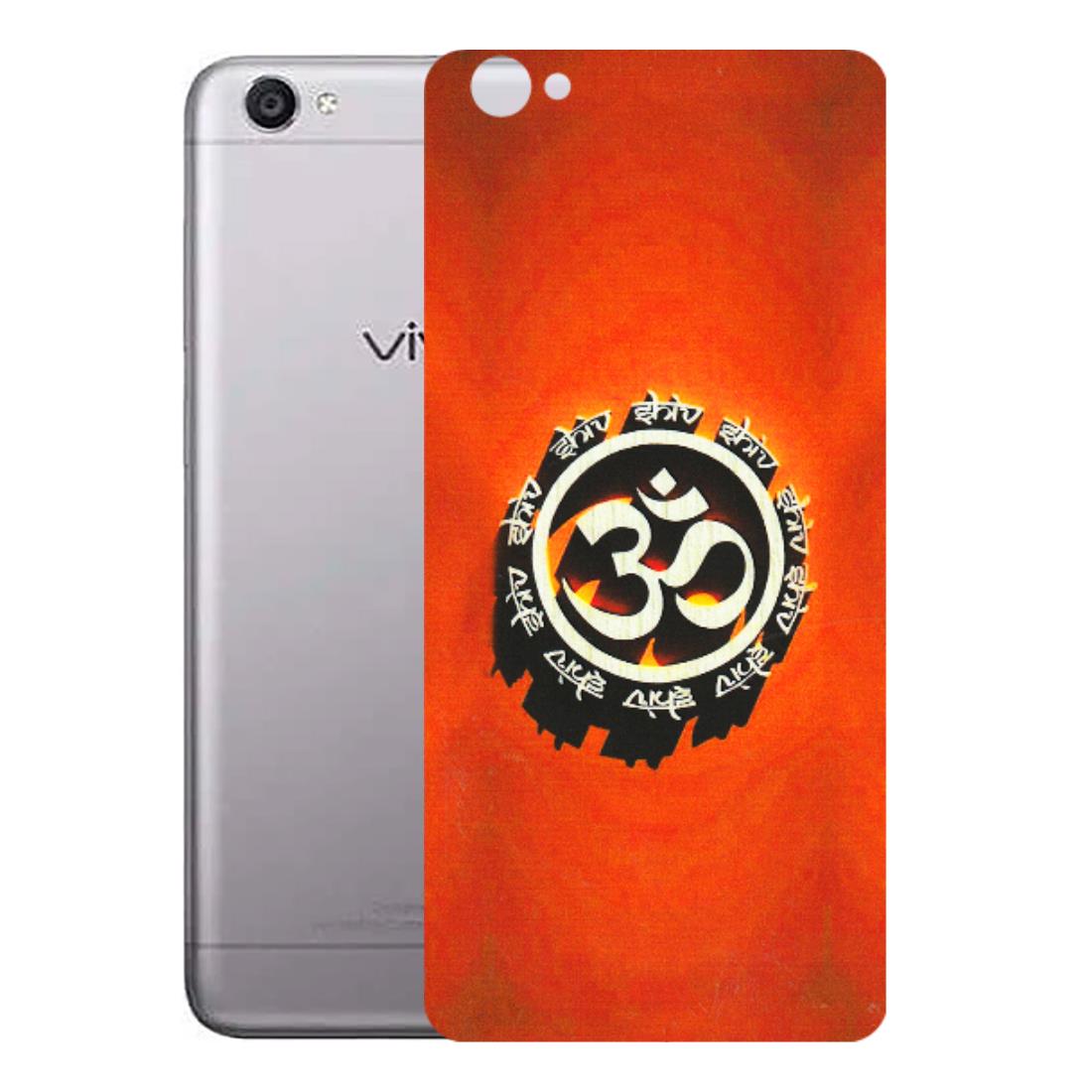 VIVO Y Series Phone Skins (All Models) - Aum Shiv Orange - 3D Embossed Finish (L-32) Vivo Y55