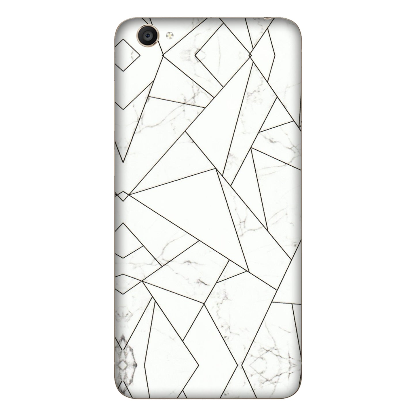 VIVO Y Series Phone Skins (All Models) - Luxury White Marble Effect - 3D Embossed Finish (L-168) Vivo Y55S