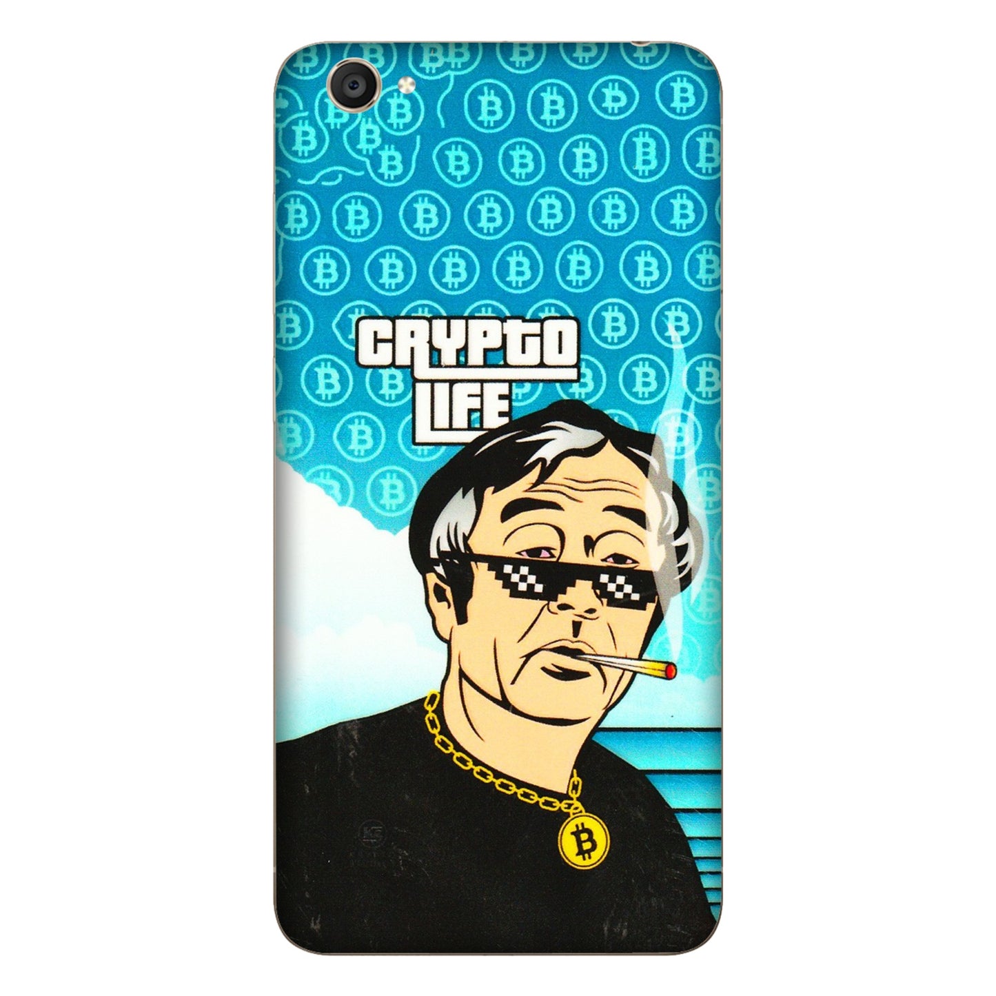 VIVO Y Series Phone Skins (All Models) - Crypto Thug Life - 3D Embossed Finish (L-179) Vivo Y55S