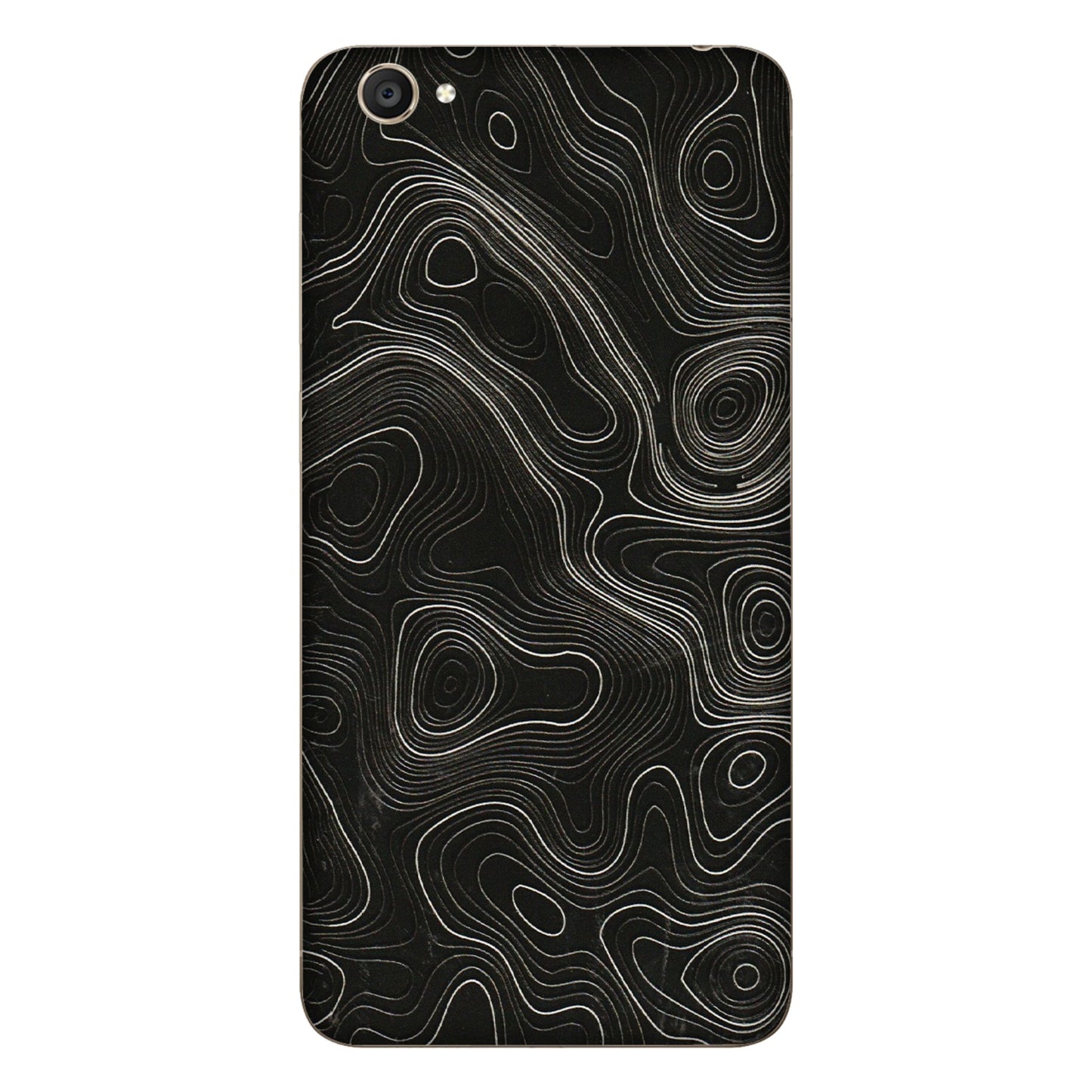 VIVO Y Series Phone Skins (All Models) - Black Swirl - 3D Embossed Finish (L-196) Vivo Y55S