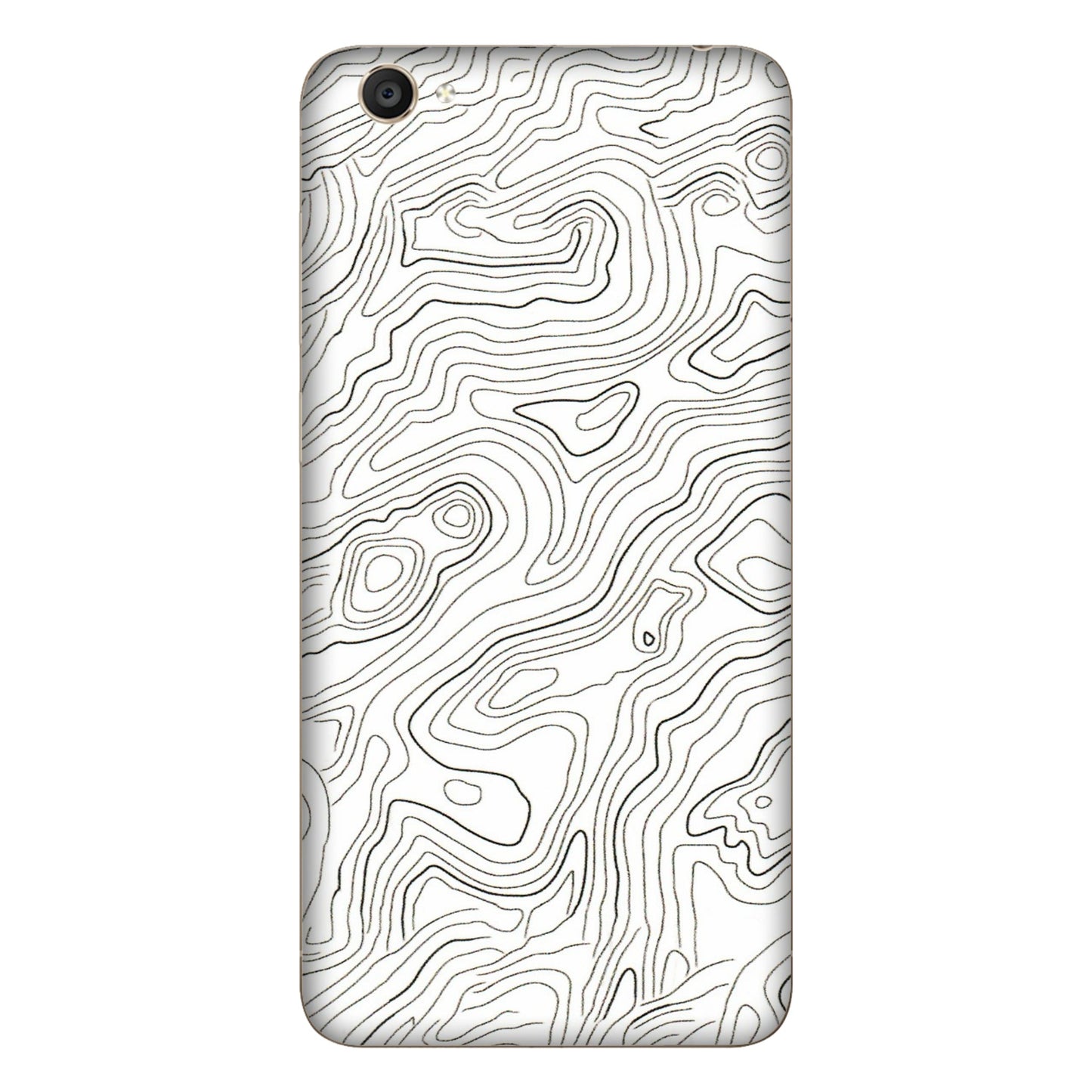 VIVO Y Series Phone Skins (All Models) - White Black Swirls - 3D Embossed Finish (L-219) Vivo Y55S