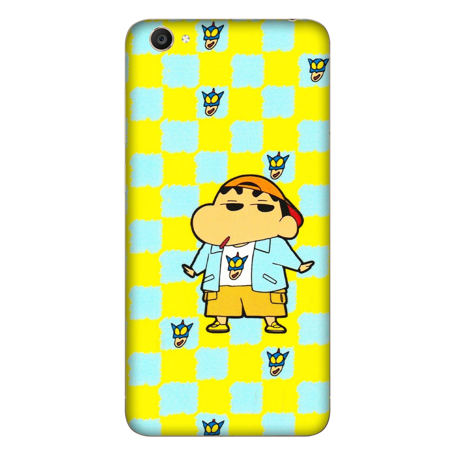 VIVO Y Series Phone Skins (All Models) - Yellow Blue Shinchan Cute - 3D Embossed Finish (L-221) Vivo Y55S