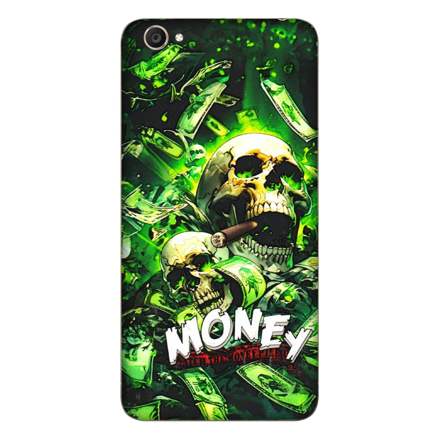 VIVO Y Series Phone Skins (All Models) - Skull Money - 3D Embossed Finish (L-303) Vivo Y55S
