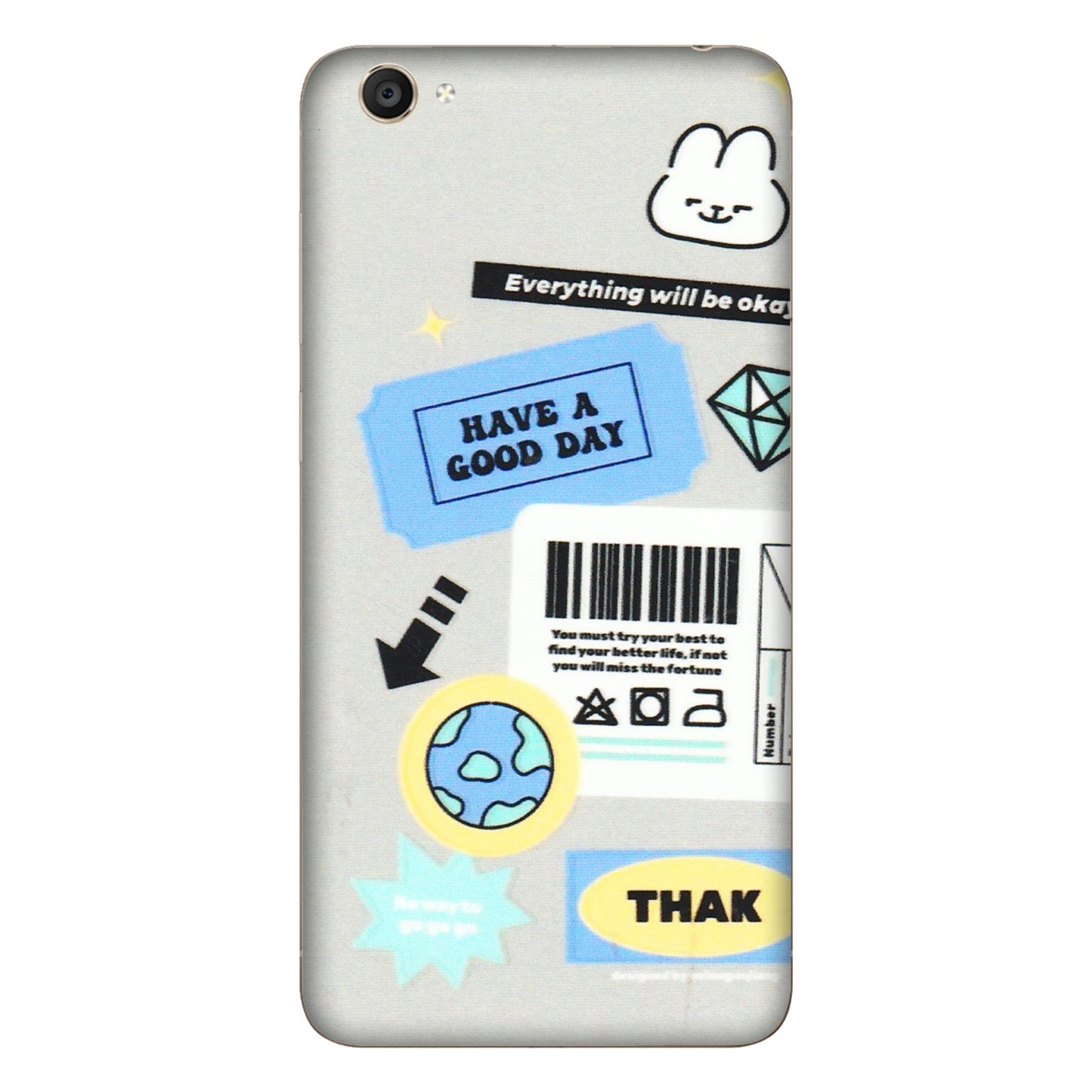 VIVO Y Series Phone Skins (All Models) - Will Be Okay Design - 3D Embossed Finish (L-316) Vivo Y55S