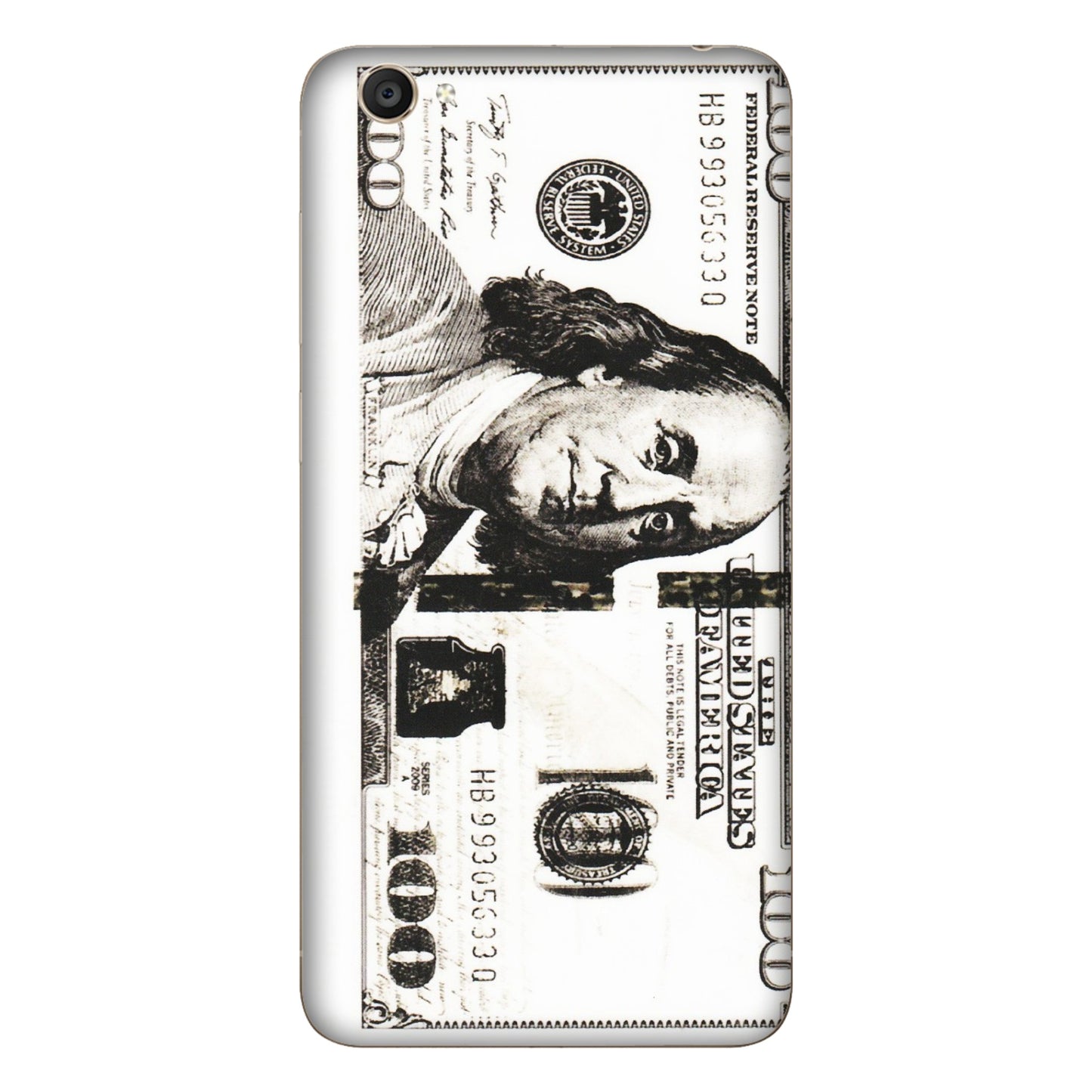 VIVO Y Series Phone Skins (All Models) - 100 Dollar Currency - Transparent Finish (T-01) Vivo Y55S