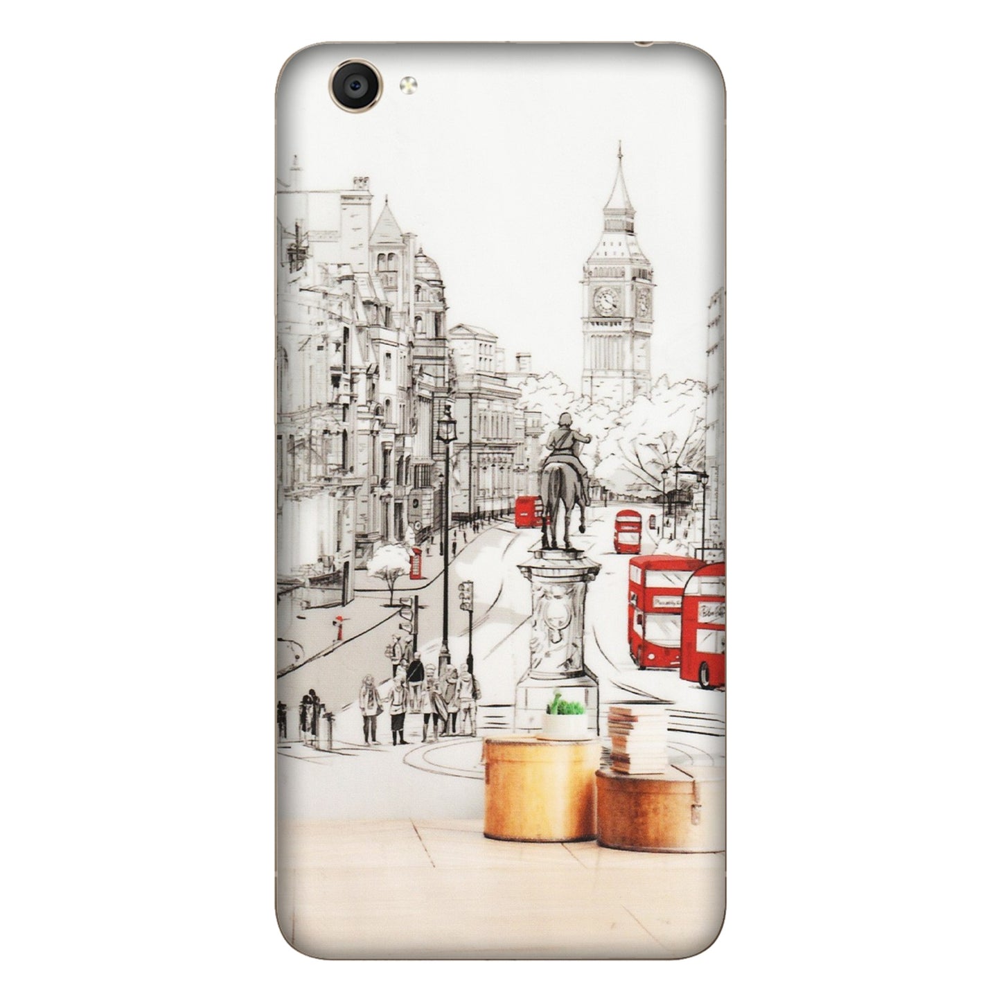 VIVO Y Series Phone Skins (All Models) - London Street - Transparent Finish (T-02) Vivo Y55S