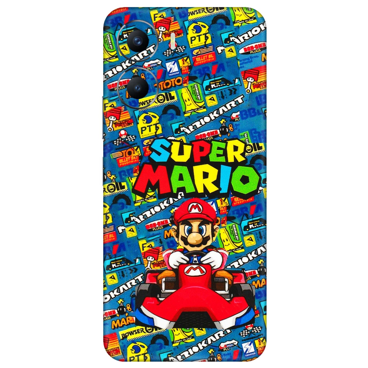 VIVO Y Series Phone Skins (All Models) - Super Mario Kart - 3D Embossed Finish (L-140) Vivo Y56 (5G)