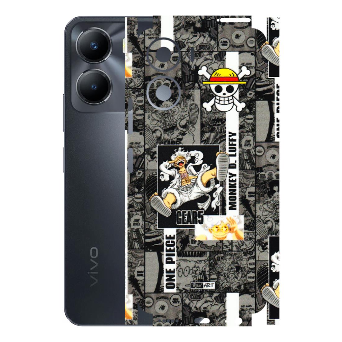 VIVO Y Series Phone Skins (All Models) - Cuffy Anime MonkeyCamic - 3D Embossed Finish (L-242) Vivo Y56 (5G)
