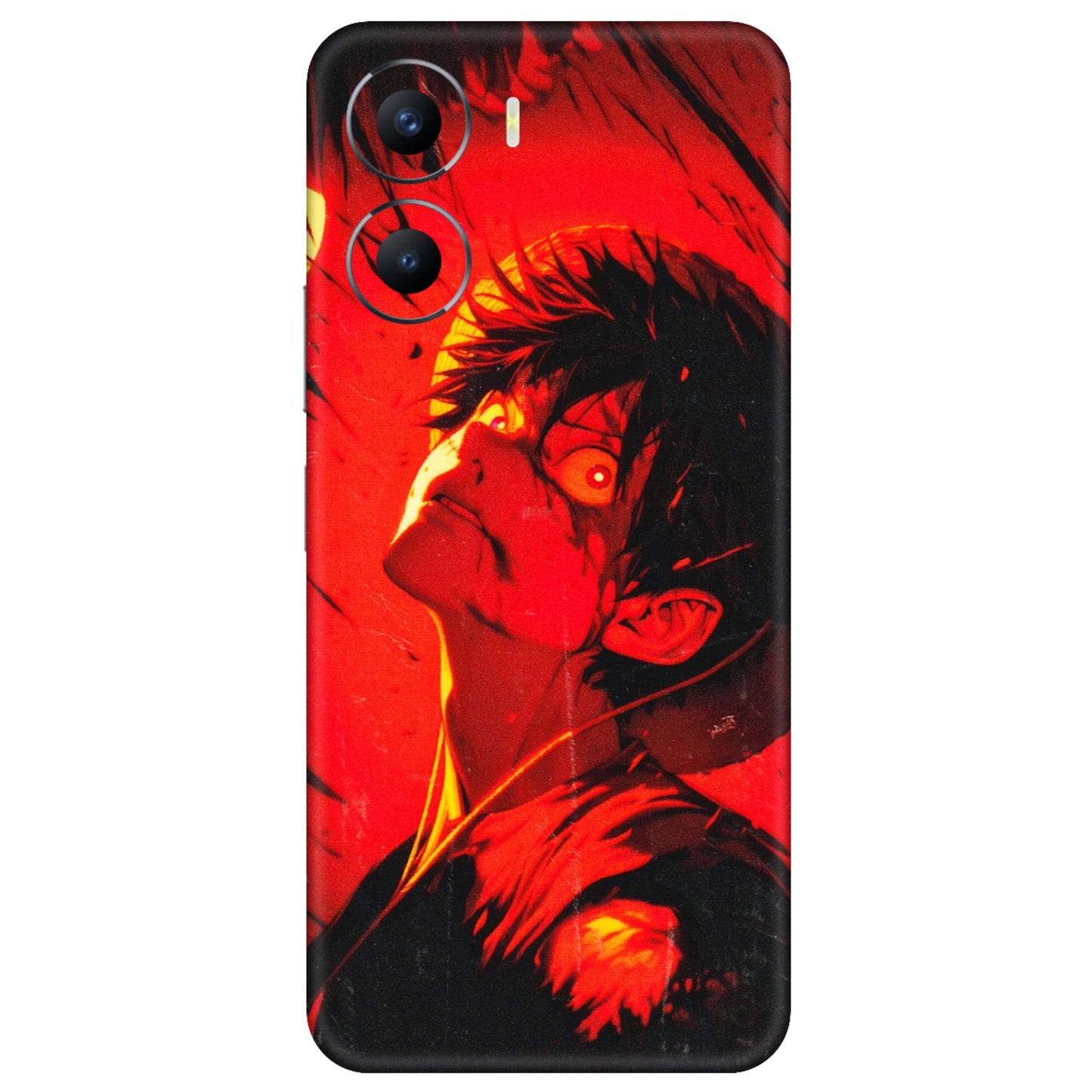 VIVO Y Series Phone Skins (All Models) - D.Luffy Power Up One Piece Anime - 3D Embossed Finish (L-326) Vivo Y56 (5G)