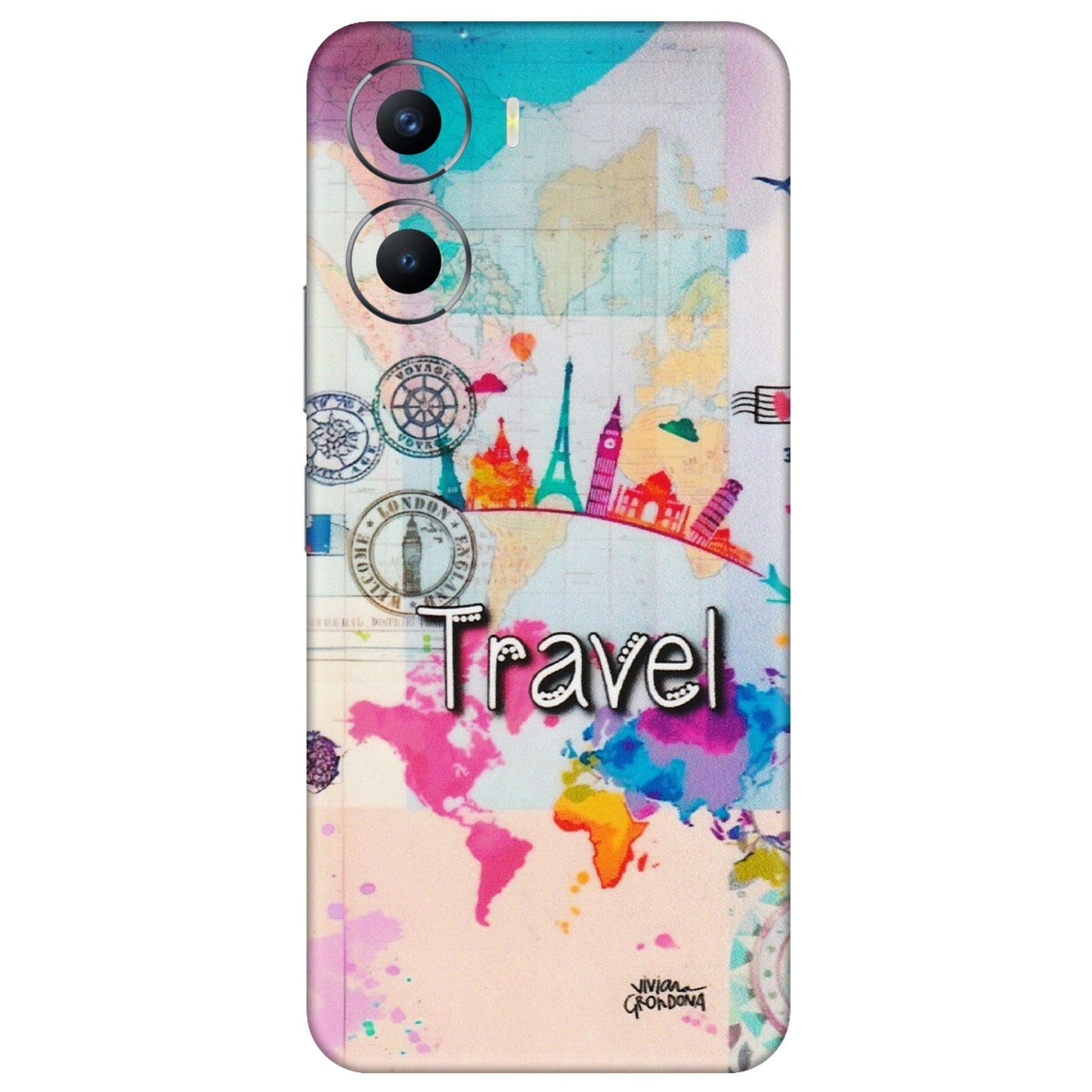 VIVO Y Series Phone Skins (All Models) - Travel The Wonders - Matte Finish (M-108) Vivo Y56 (5G)