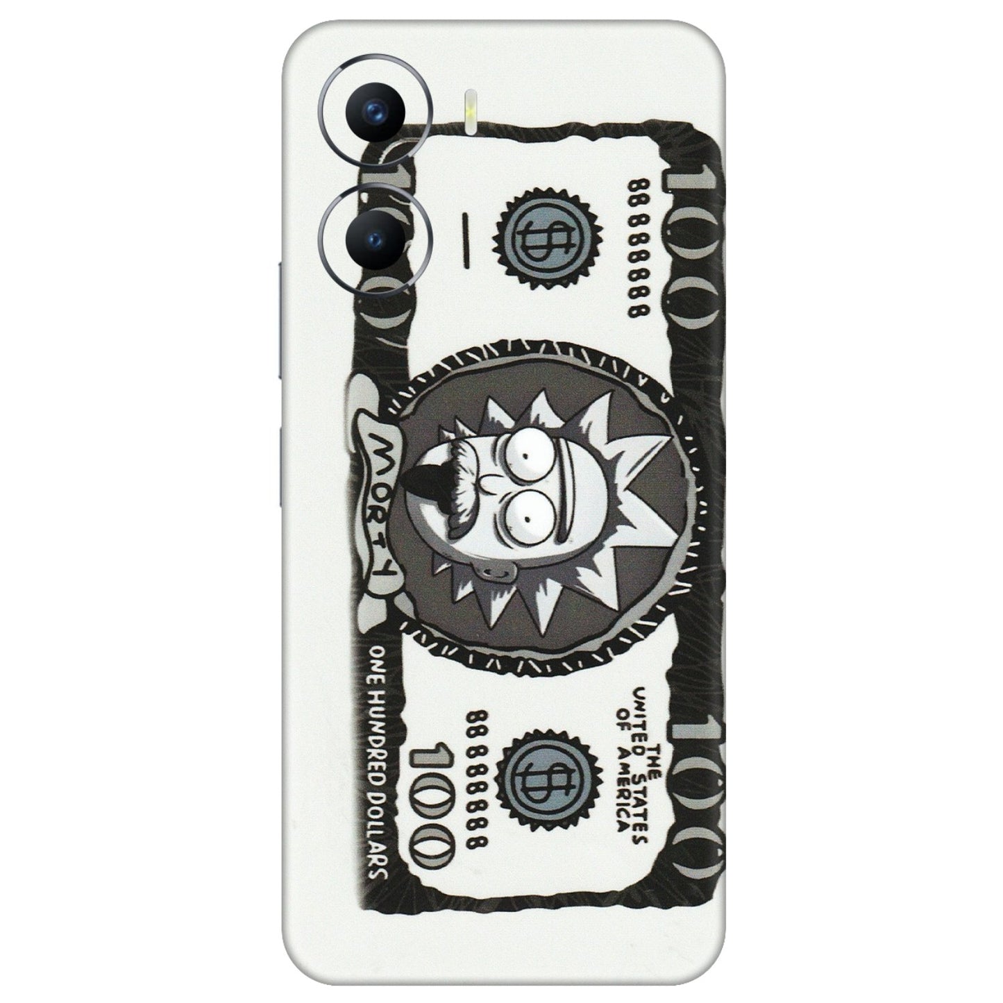 VIVO Y Series Phone Skins (All Models) - Rick And Morty Hundred Dollar Anime - Matte Finish (M-161) Vivo Y56 (5G)