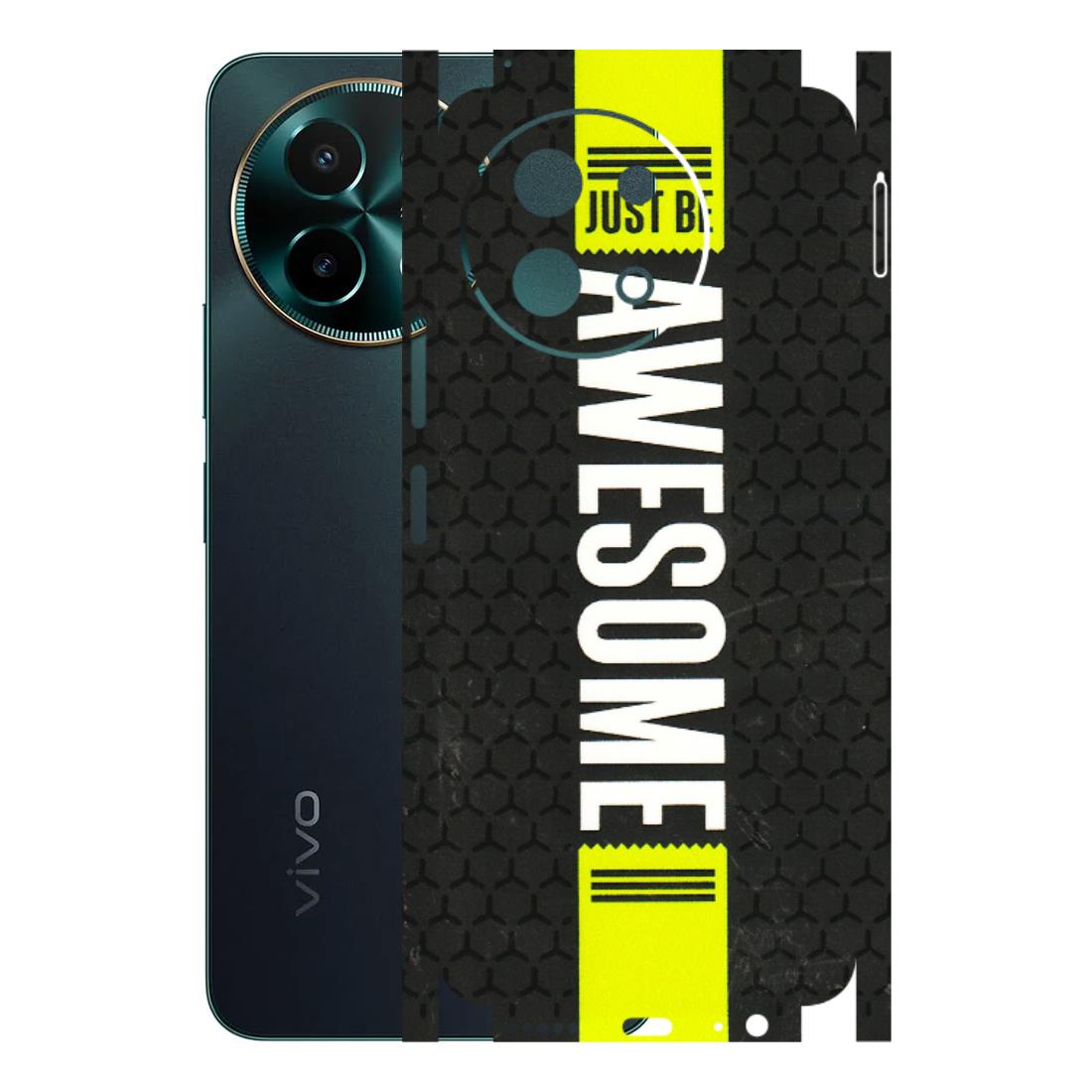VIVO Y Series Phone Skins (All Models) - Just Be Awesome - 3D Embossed Finish (L-101) Vivo Y58 5G