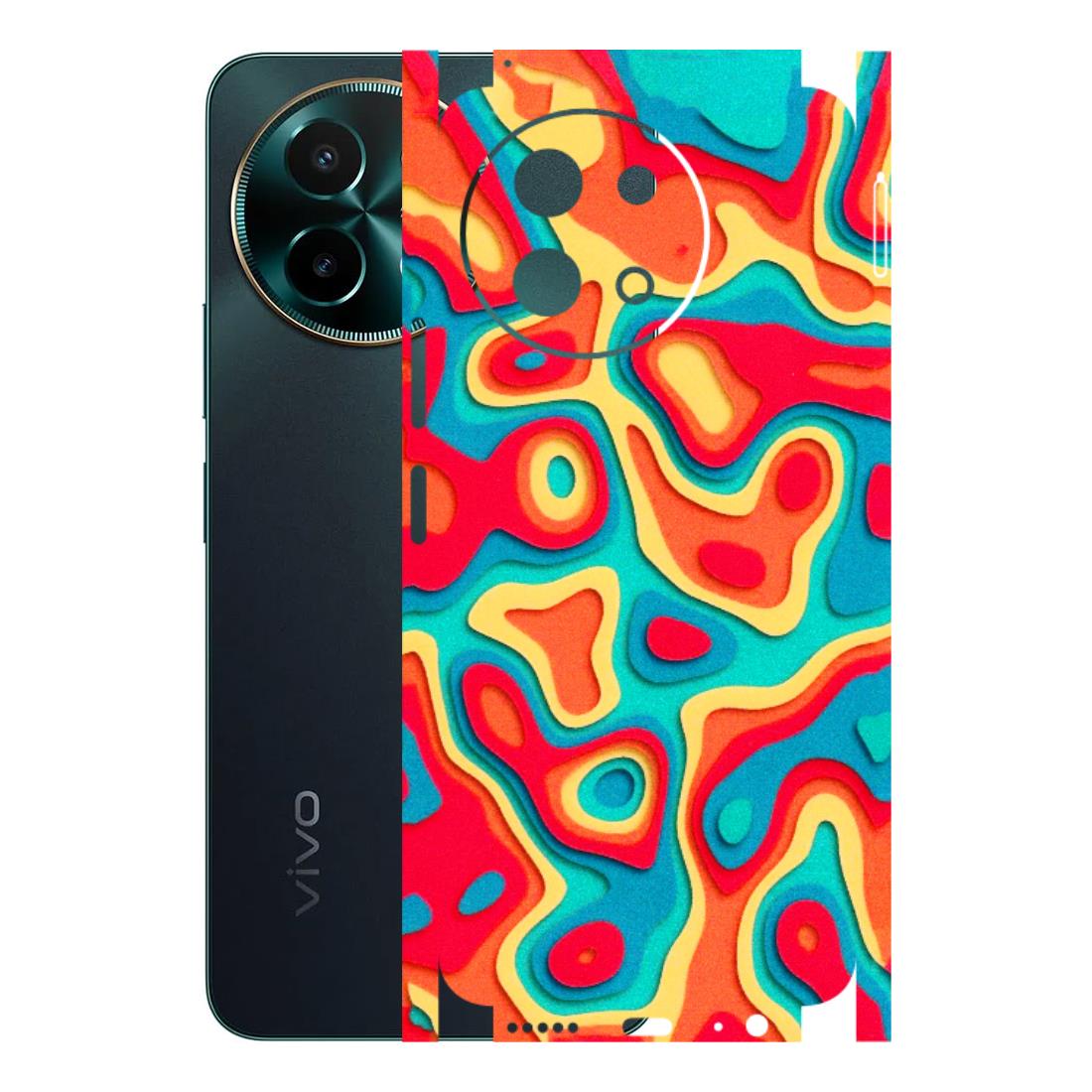 VIVO Y Series Phone Skins (All Models) - Abstract Swirl - 3D Embossed Finish (L-150) Vivo Y58 5G