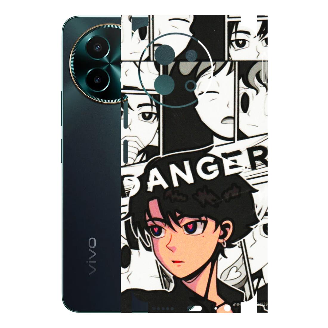 VIVO Y Series Phone Skins (All Models) - Danger Anime - 3D Embossed Finish (L-155) Vivo Y58 5G