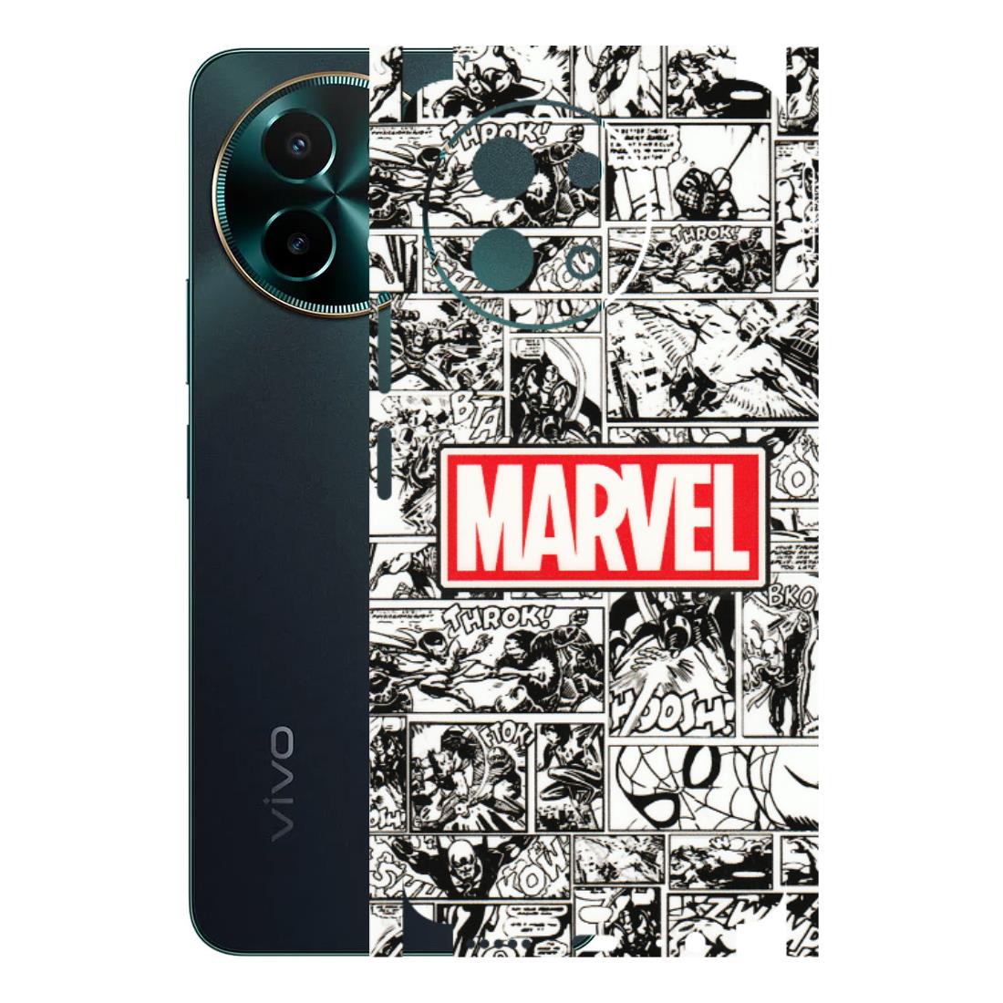 VIVO Y Series Phone Skins (All Models) - Marvel Comic - 3D Embossed Finish (L-171) Vivo Y58 5G