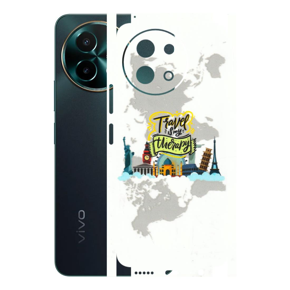 VIVO Y Series Phone Skins (All Models) - Travel Therapy - 3D Embossed Finish (L-199) Vivo Y58 5G