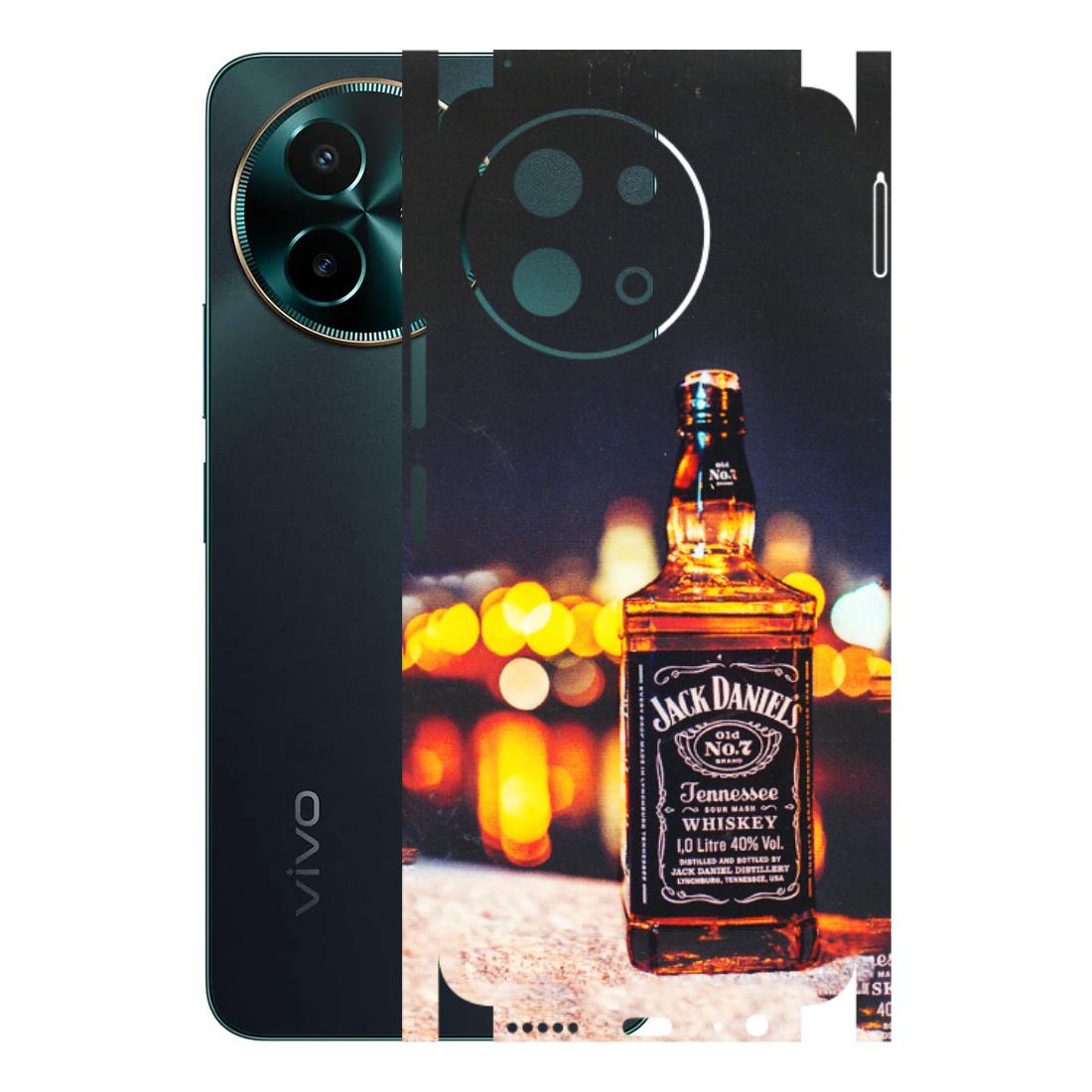 VIVO Y Series Phone Skins (All Models) - JD Whiskey Bottle - 3D Embossed Finish (L-20) Vivo Y58 5G